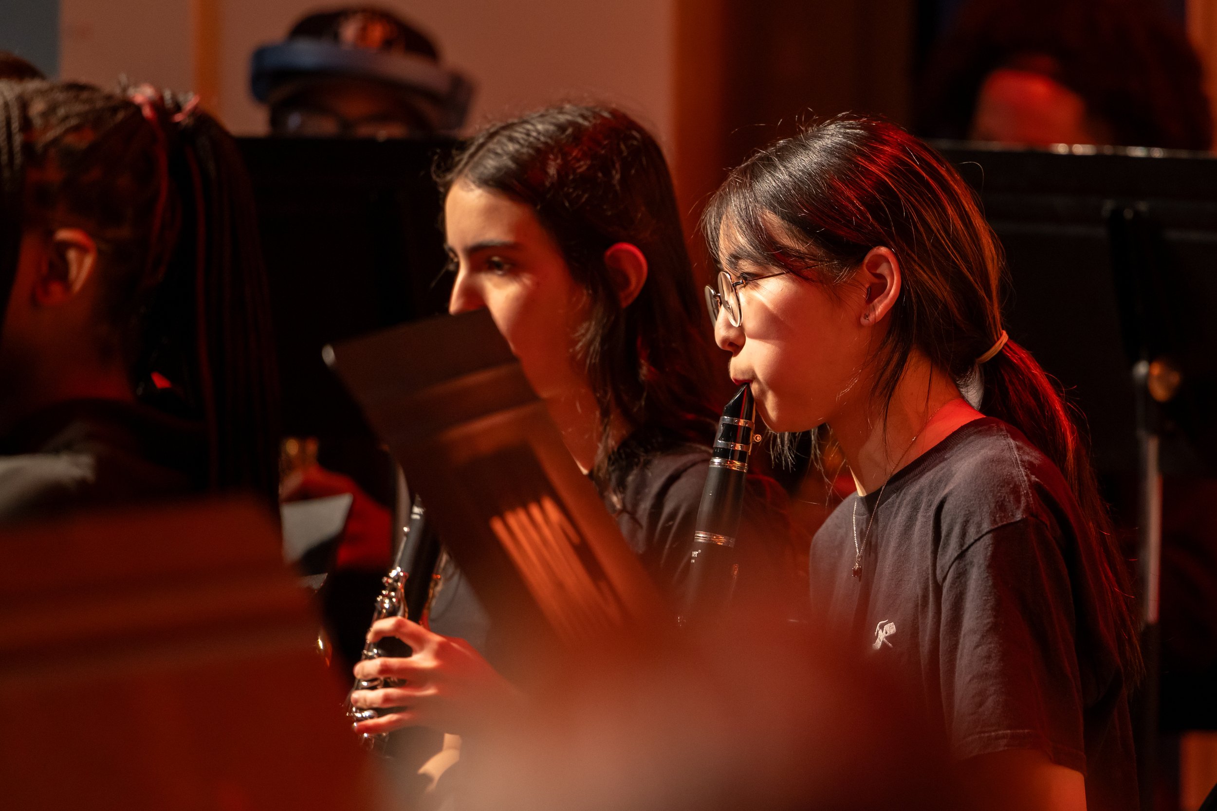 MS 50 Bands perform