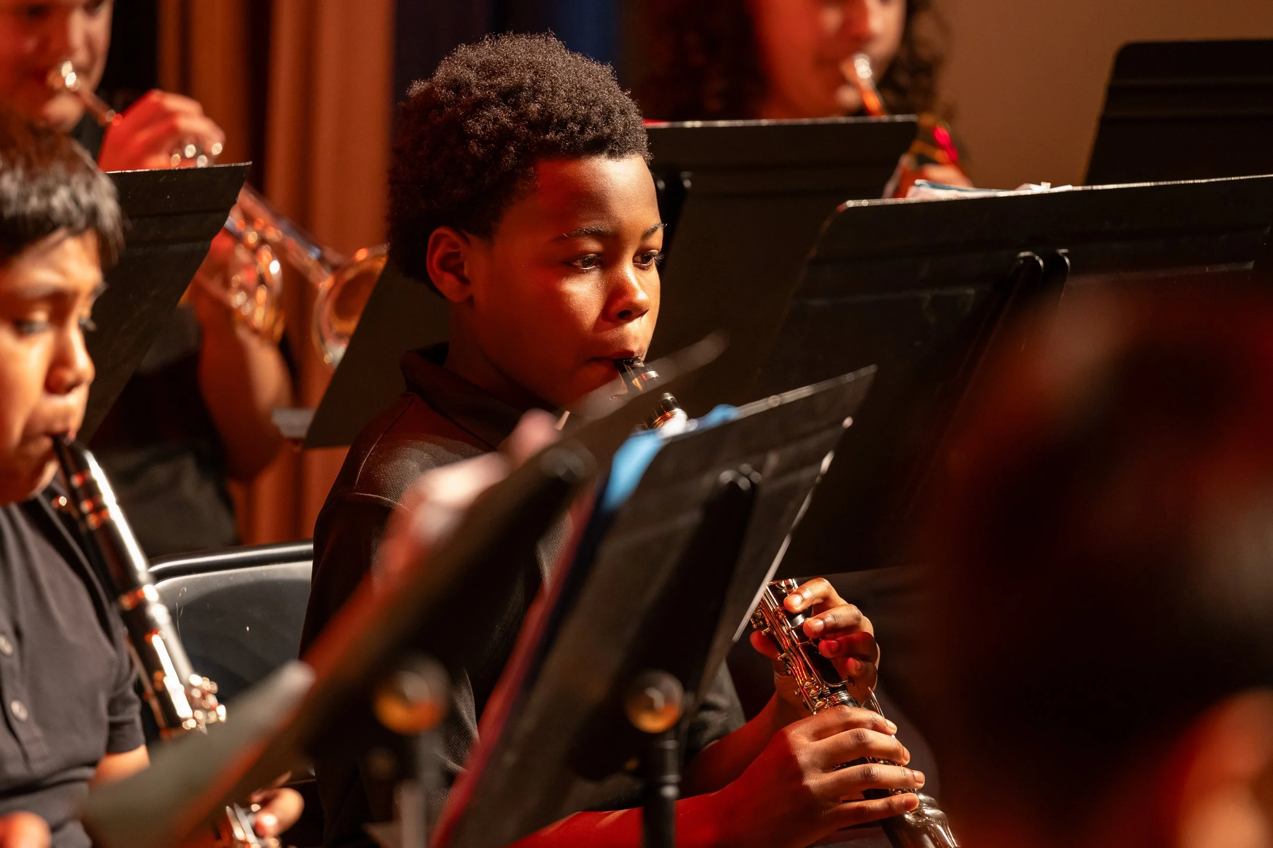 MS 50 Bands perform