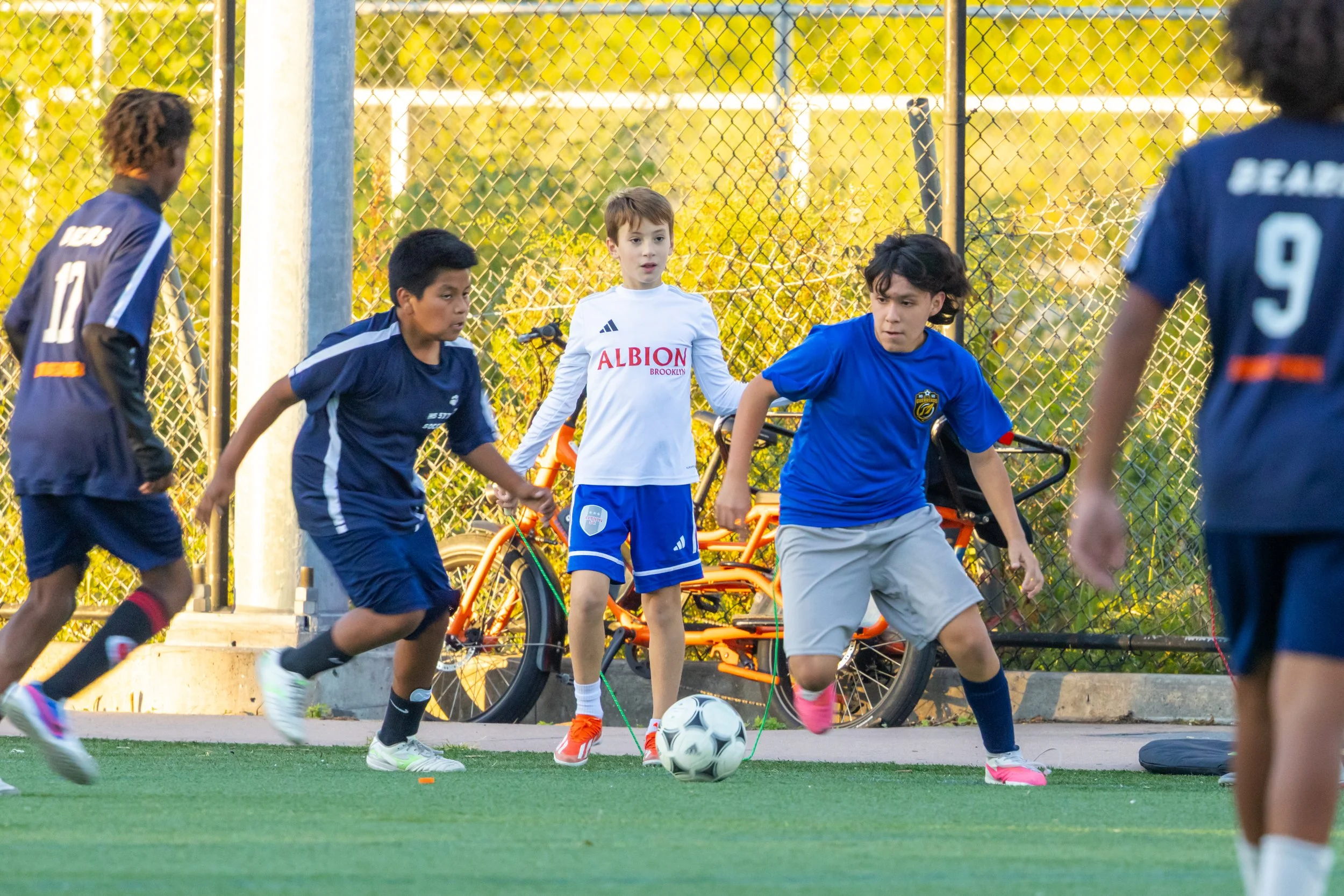 Boys soccer team plays in the fall