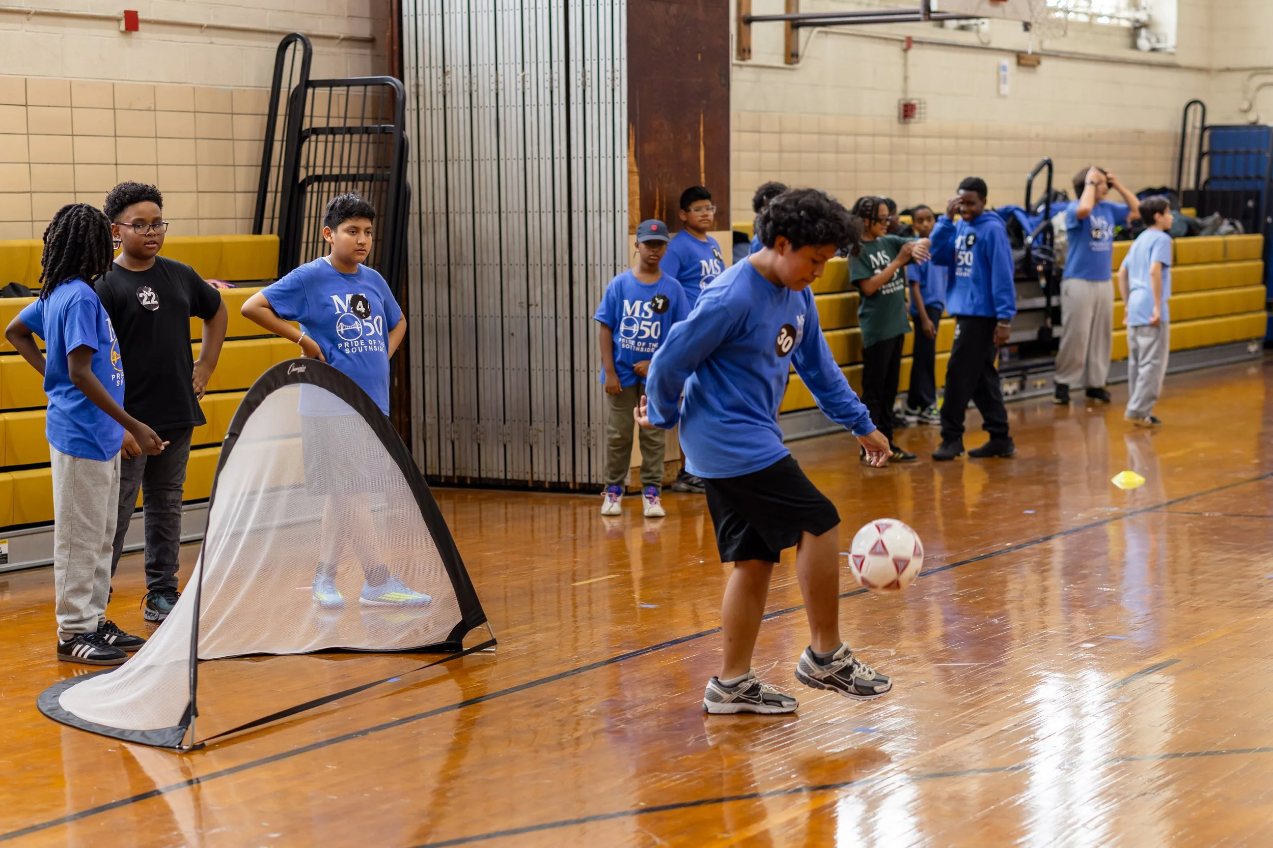 Middle school soccer tryouts
