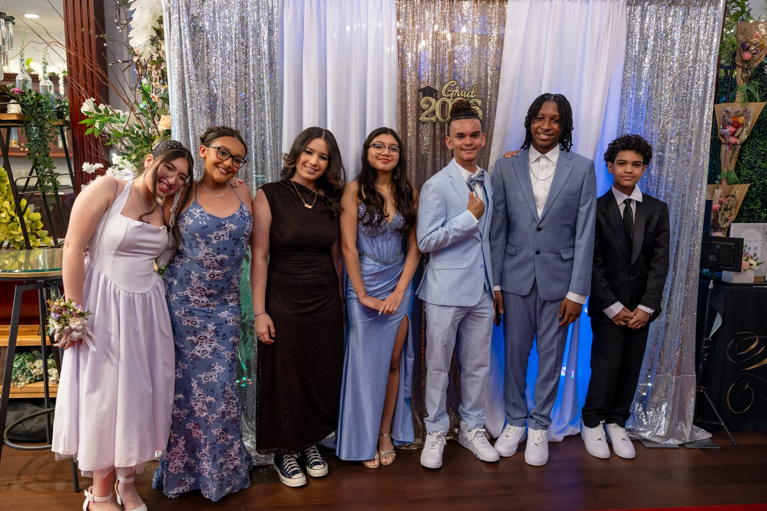 Students dance and celebrate at prom
