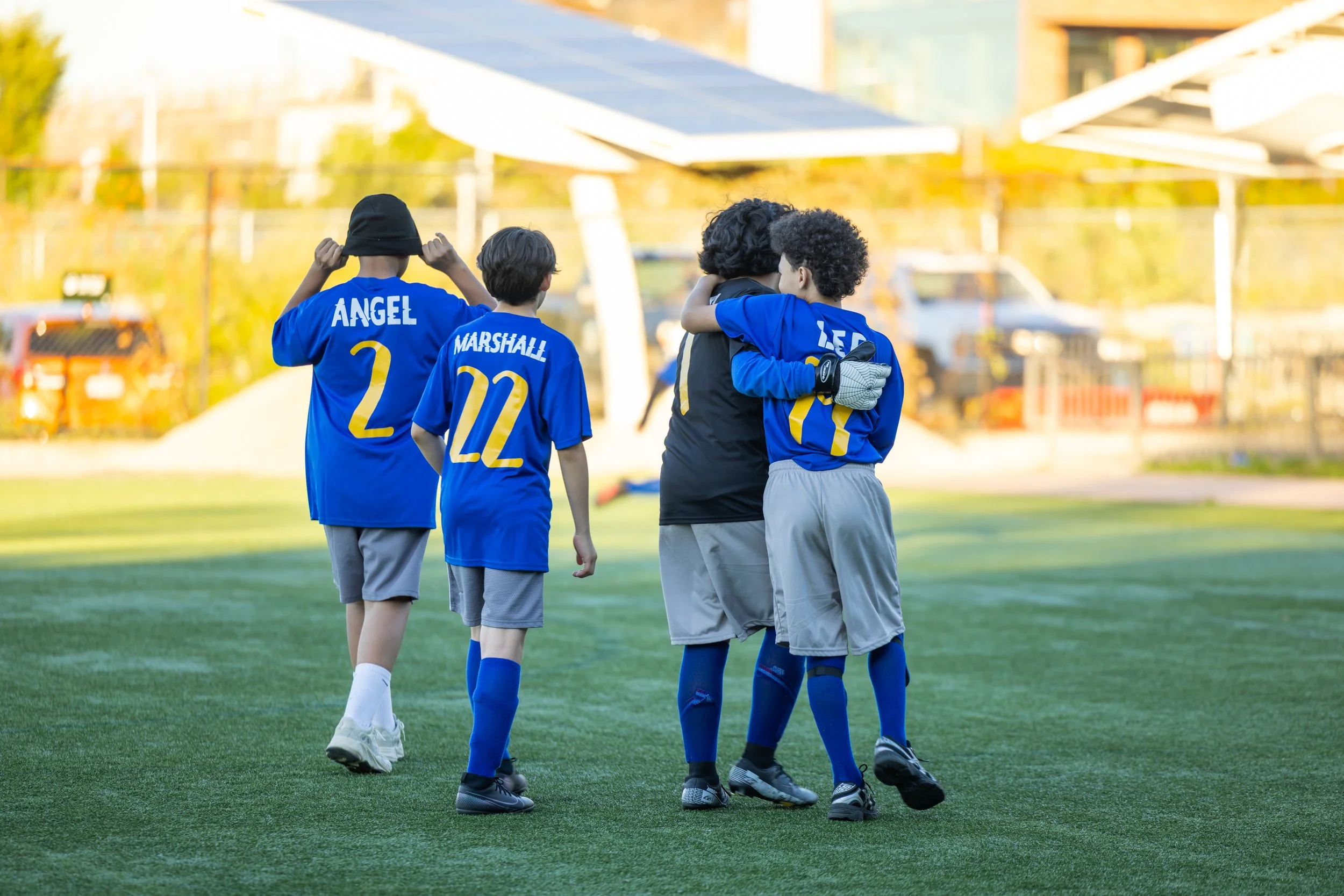 Boys soccer team plays in the fall