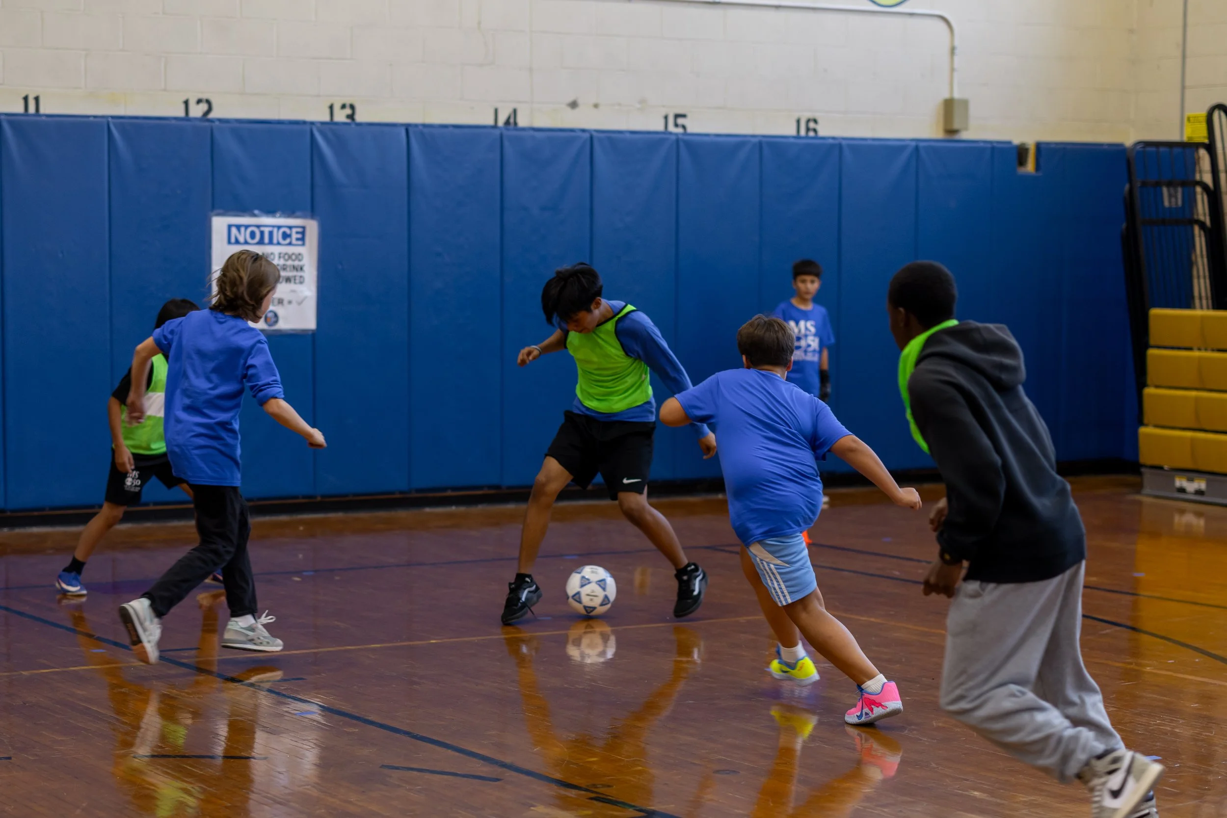 Middle school soccer tryouts