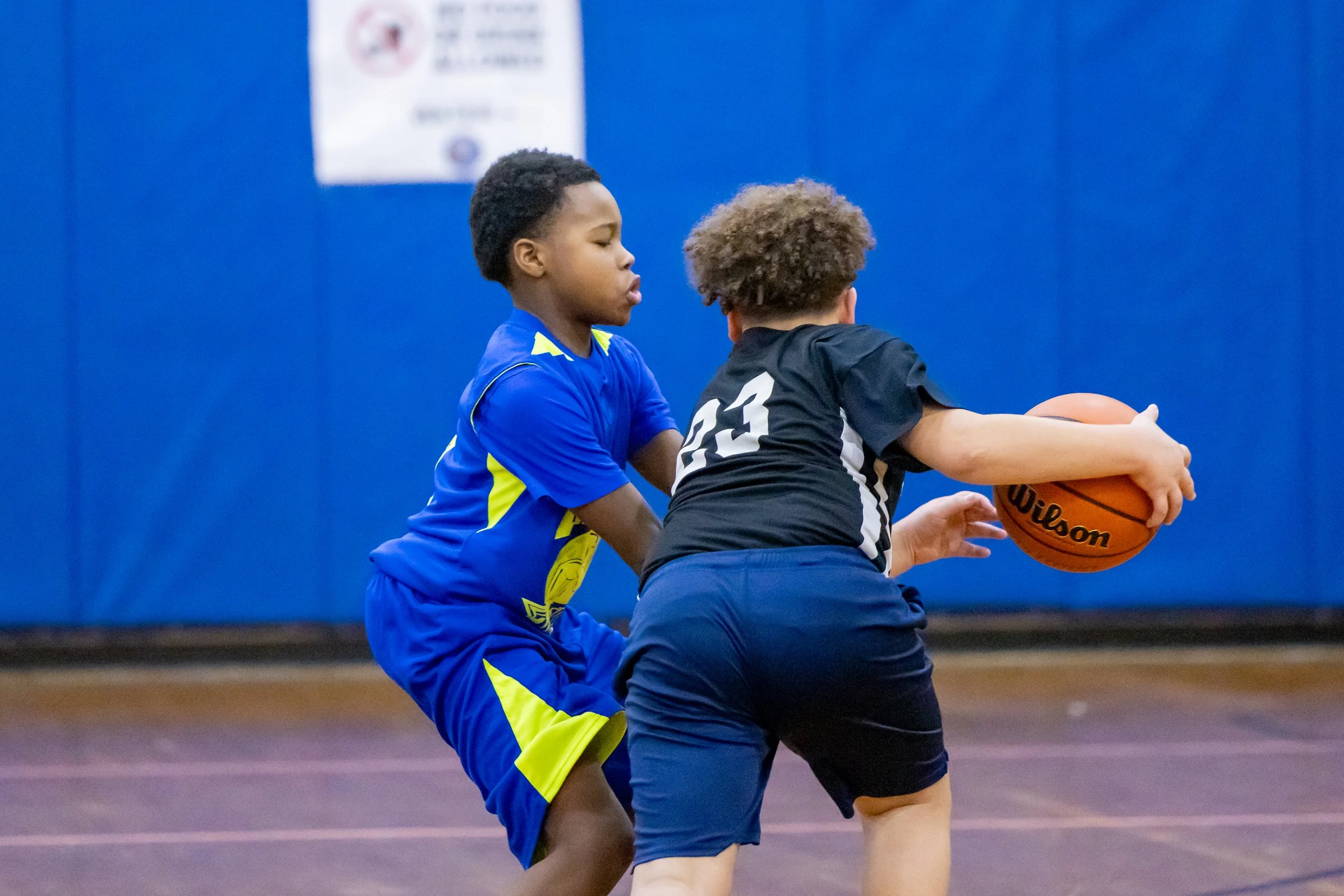 Boys JV Basketball players at MS 50