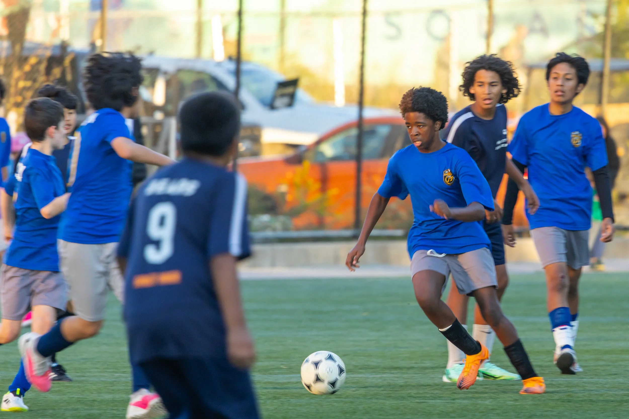 Boys soccer team plays in the fall