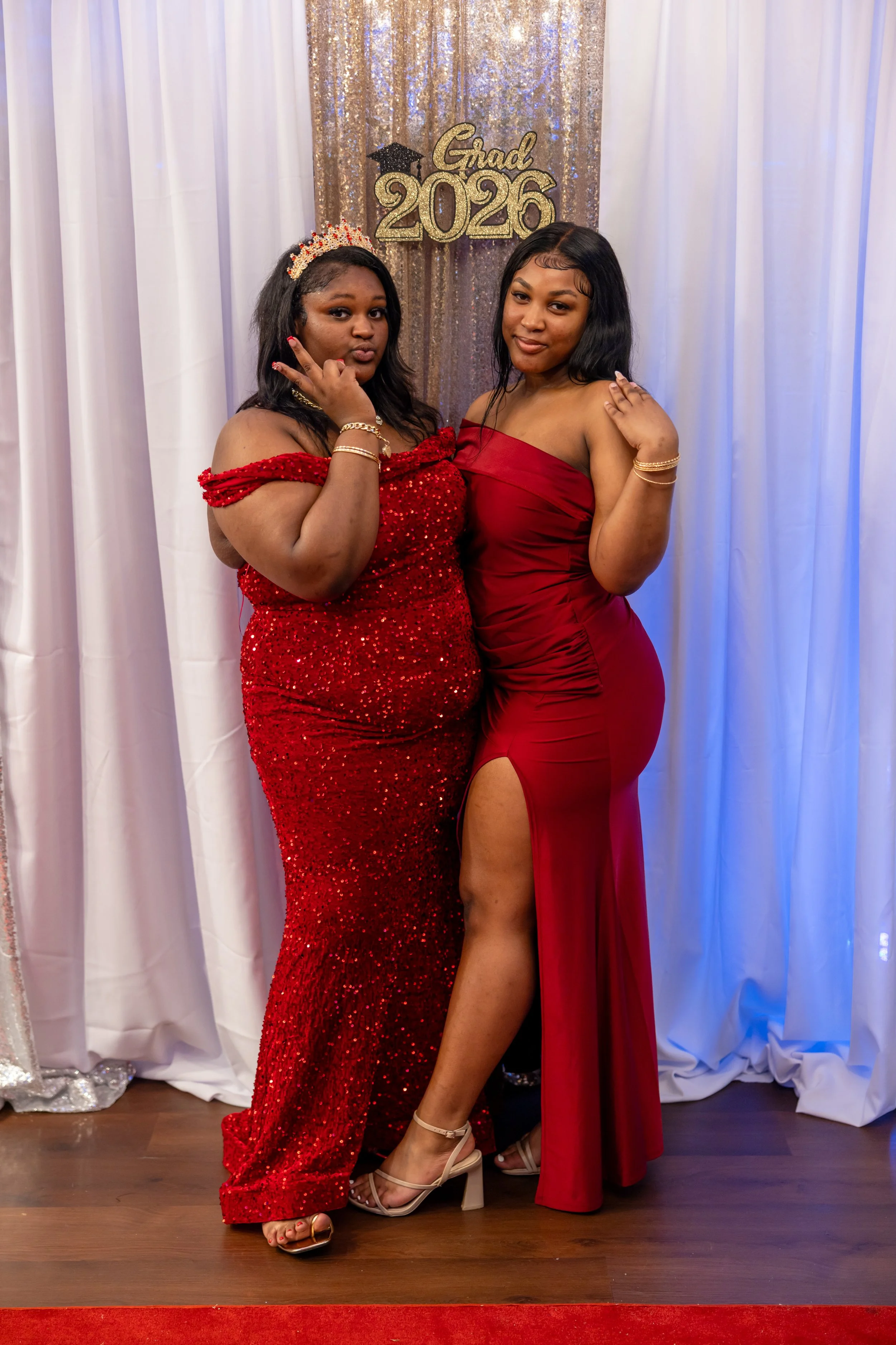Students dance and celebrate at prom
