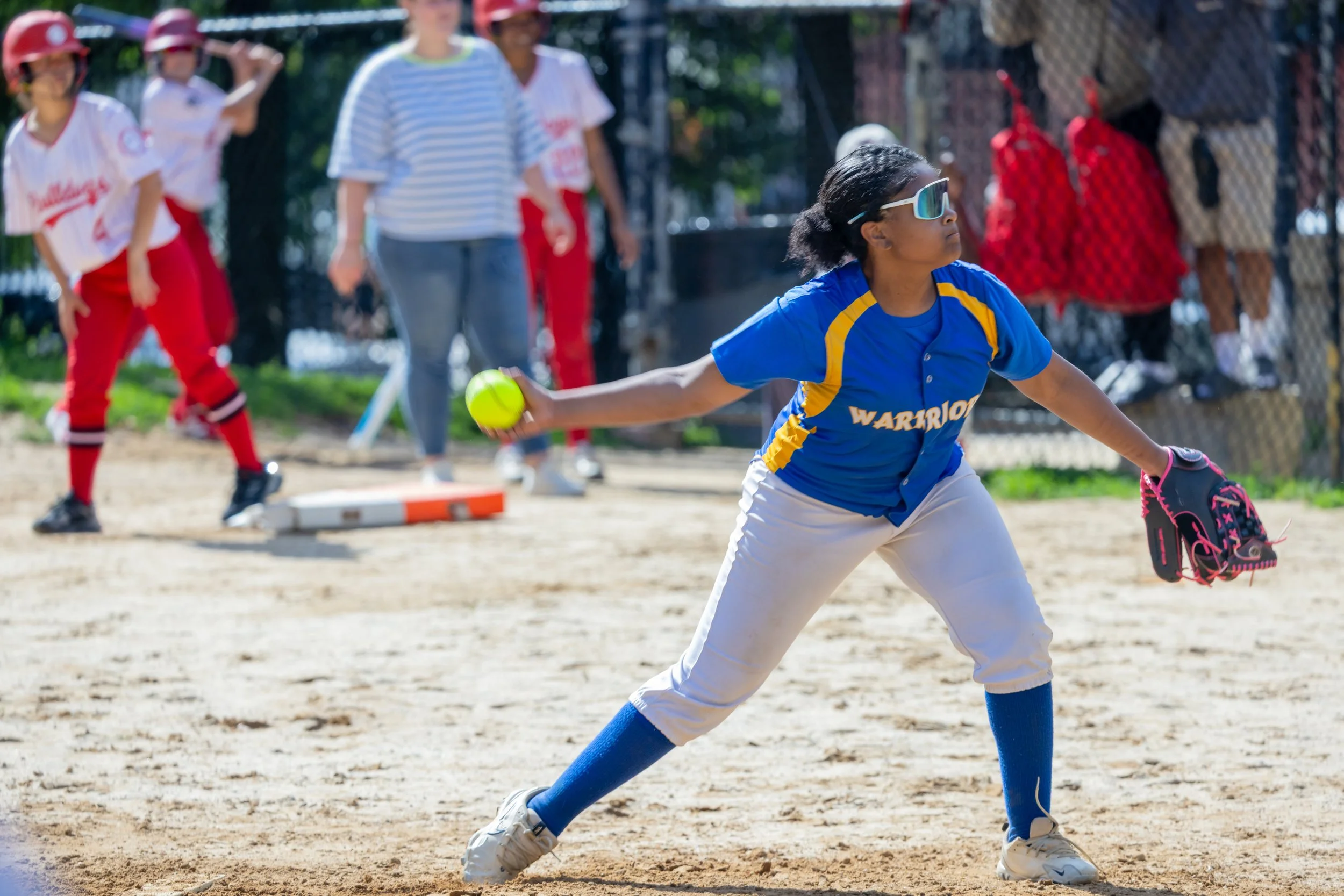 MS 50 softball team plays