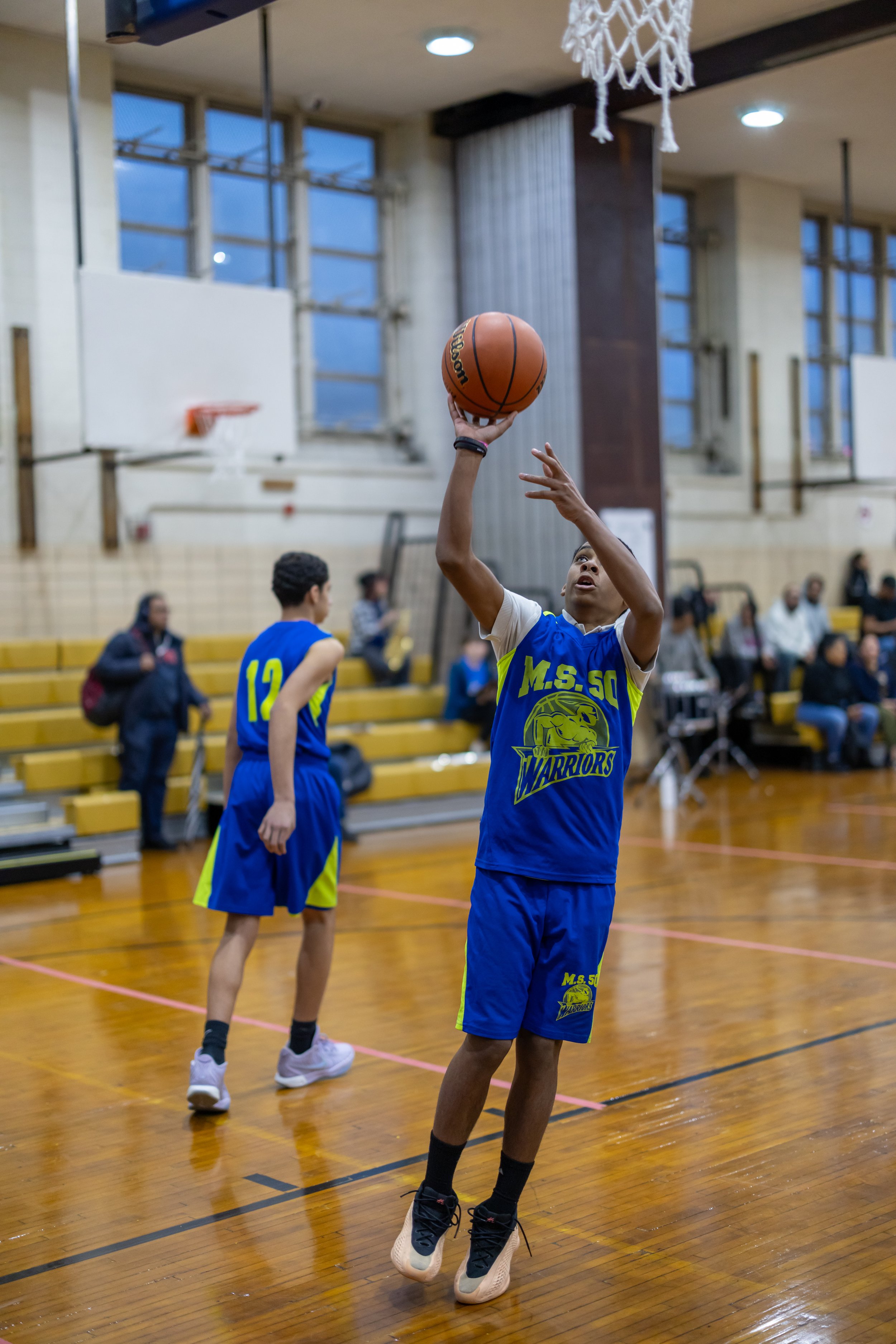 Boys JV Basketball players at MS 50