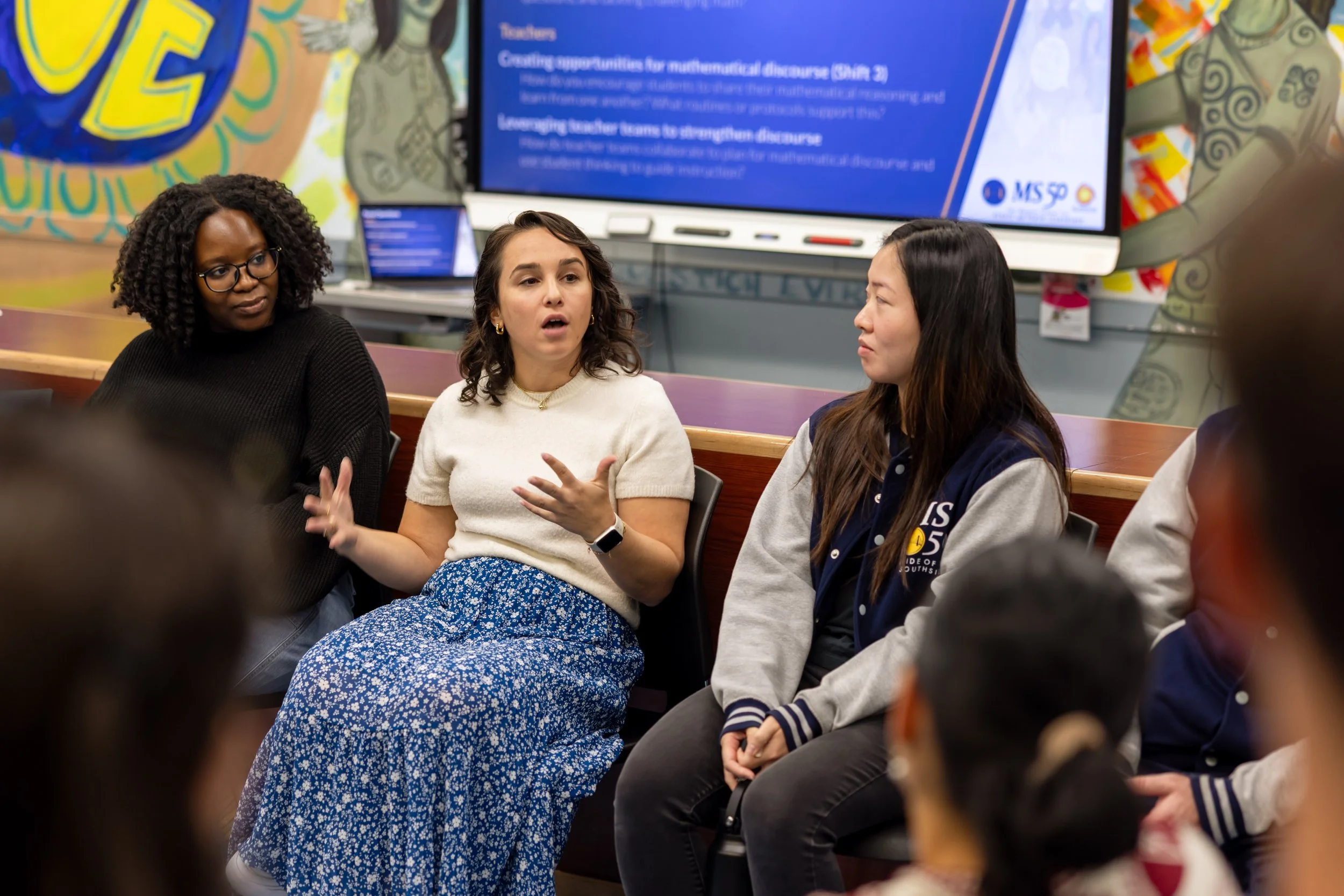 MS 50 students and staff for NYC Solves Math Week