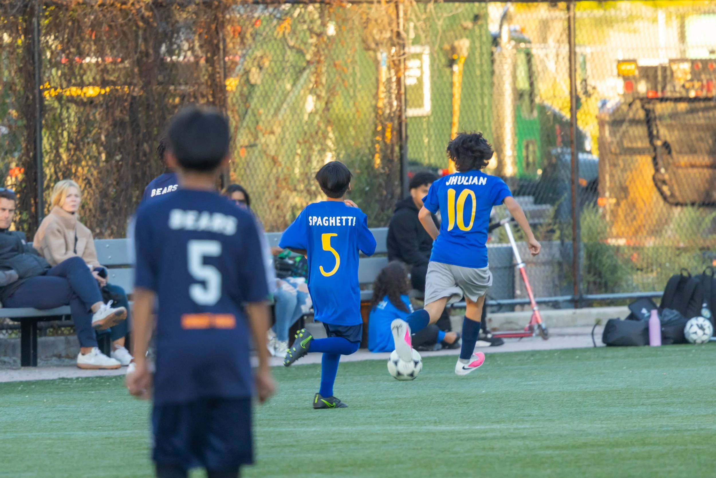 Boys soccer team plays in the fall