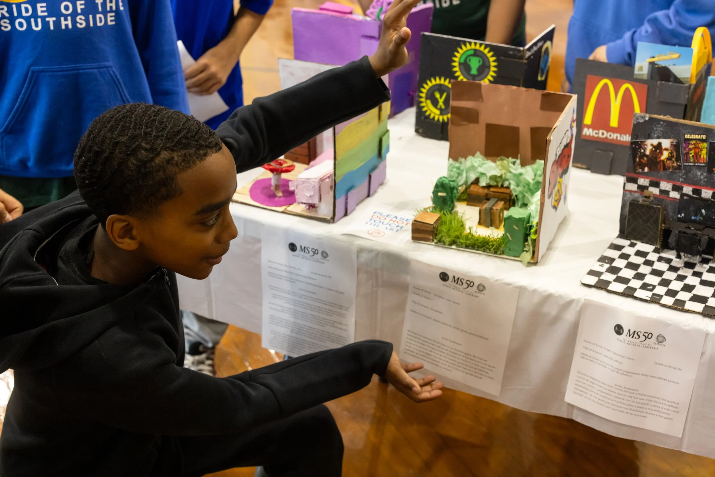 MS 50 student art gallery