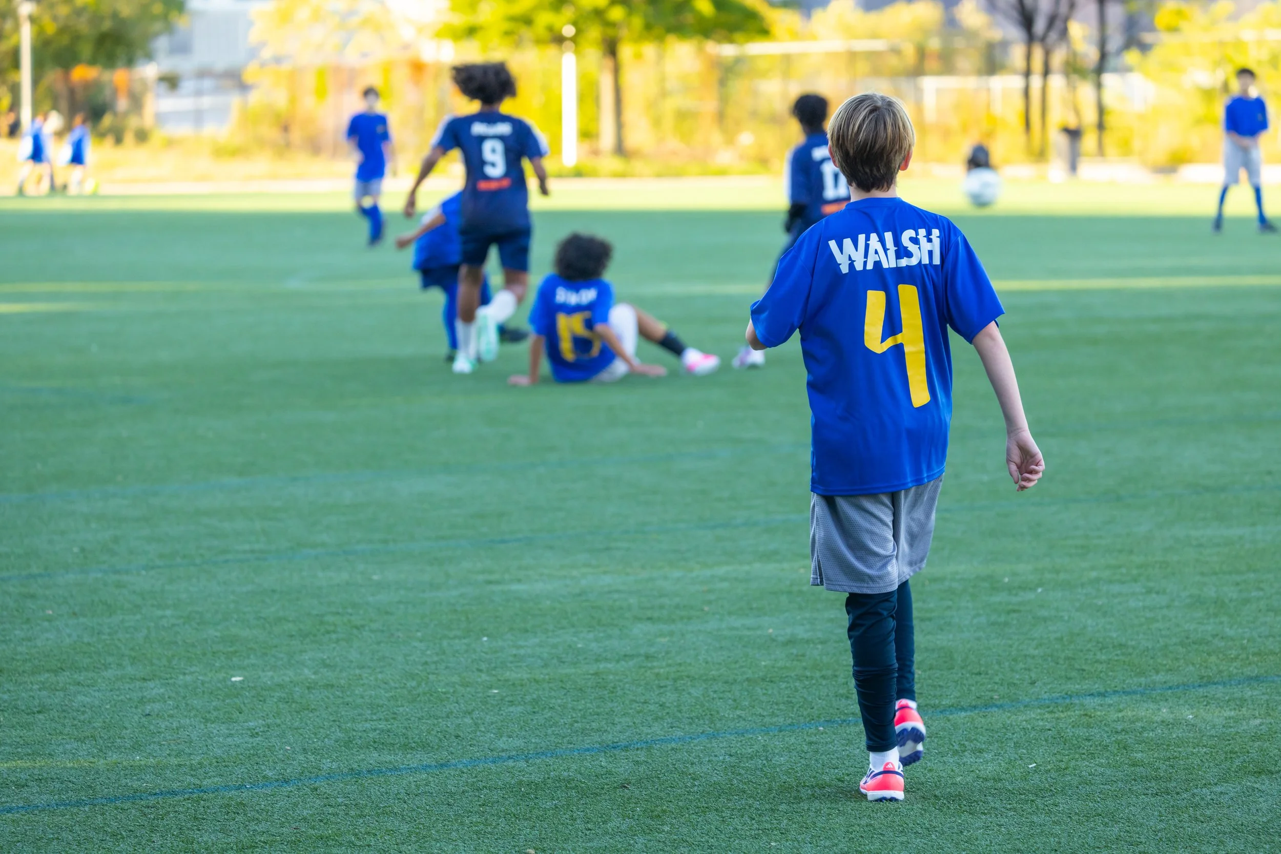 Boys soccer team plays in the fall
