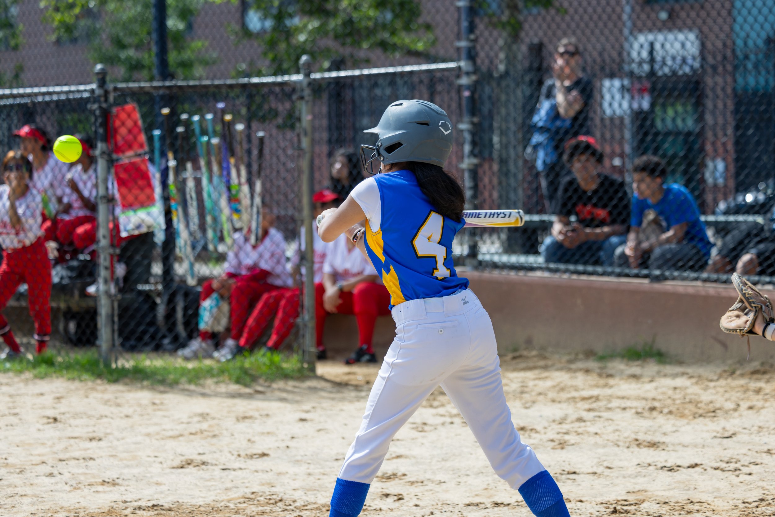 MS 50 softball team plays
