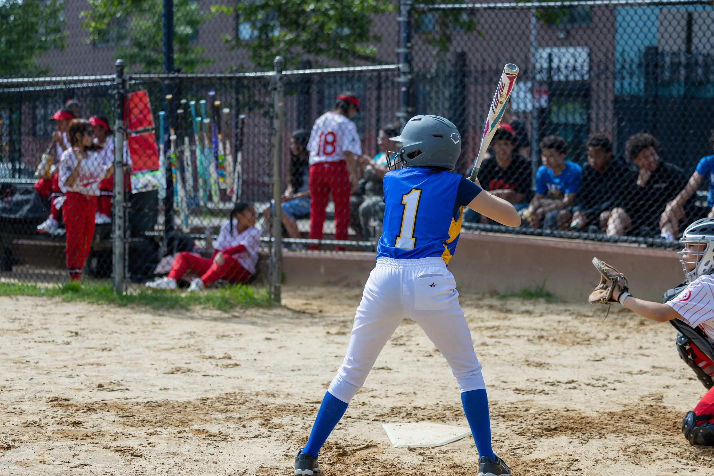 MS 50 softball team plays