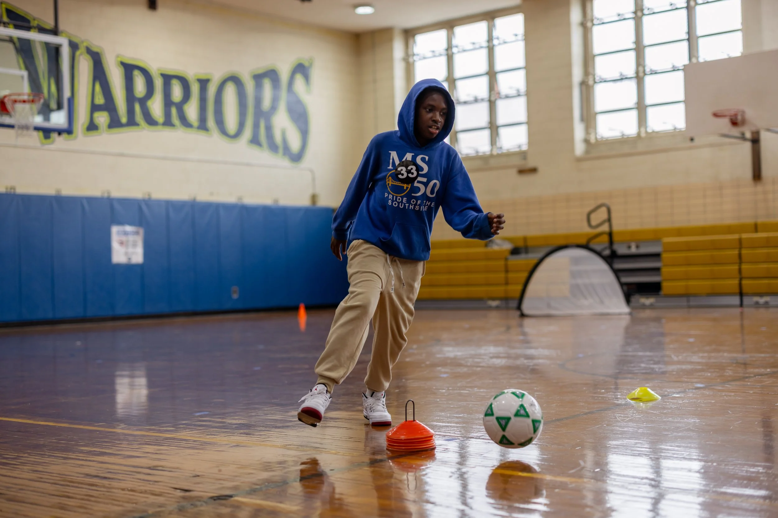 Middle school soccer tryouts