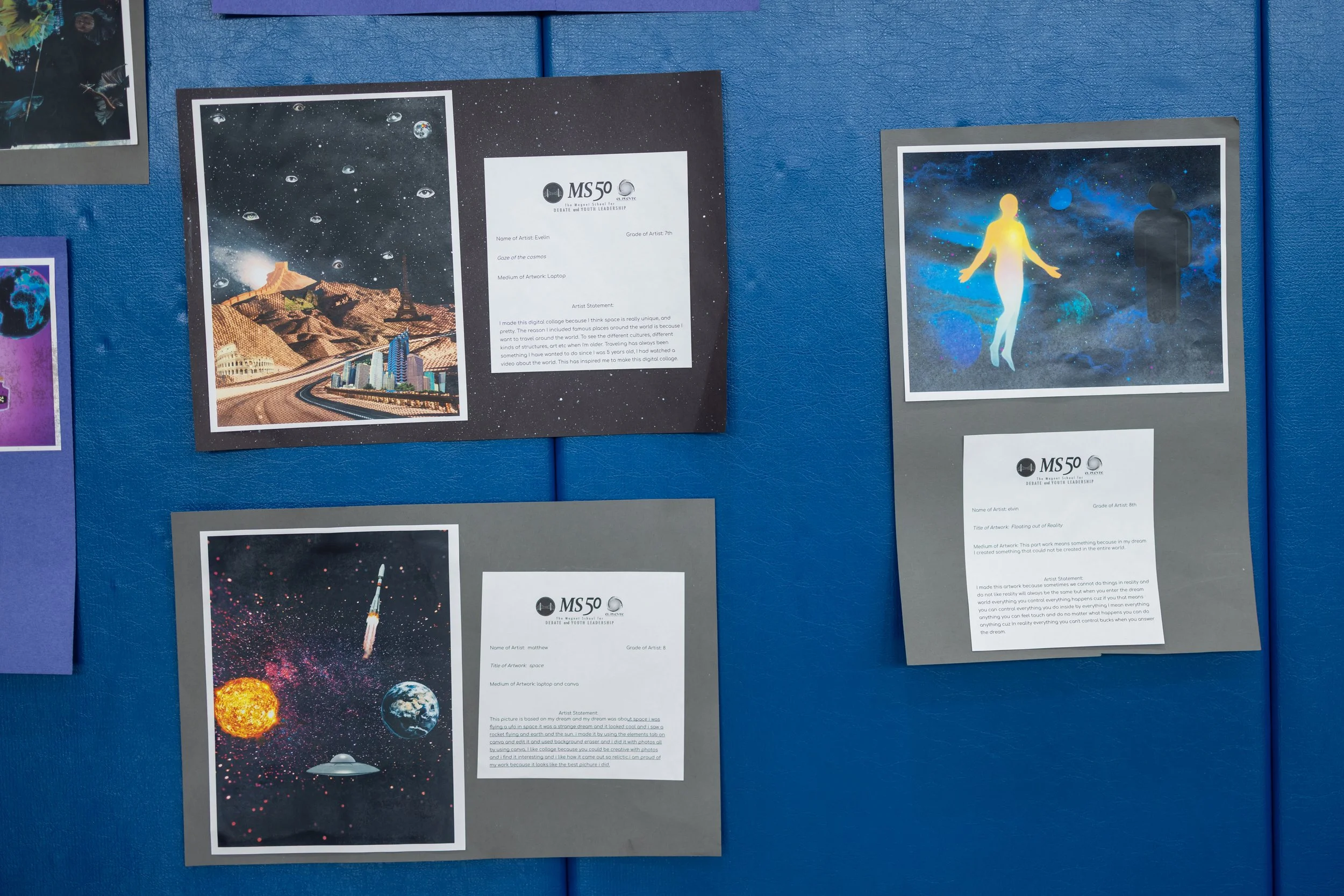 MS 50 student art gallery