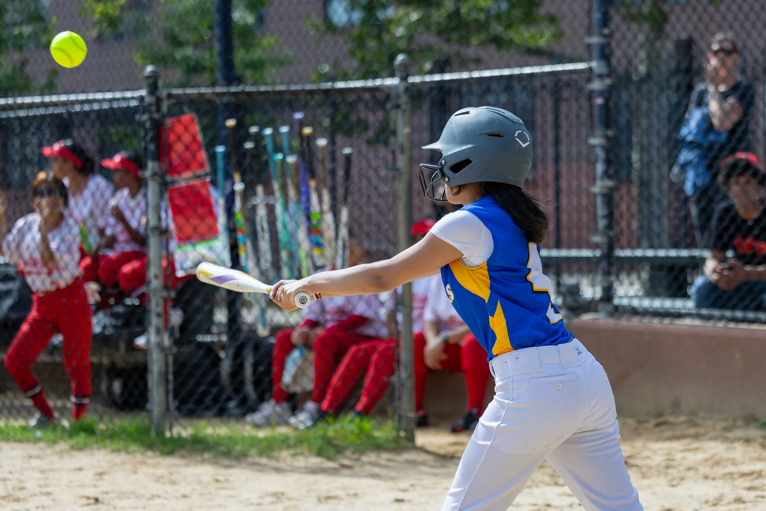 MS 50 softball team plays