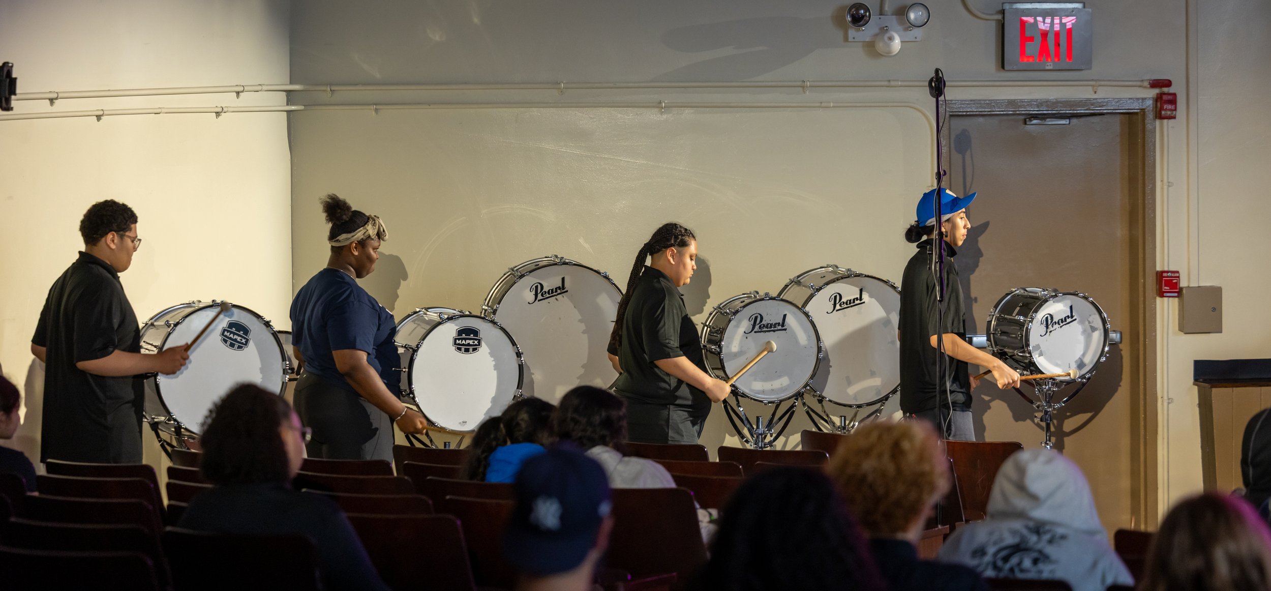 MS 50 Bands perform
