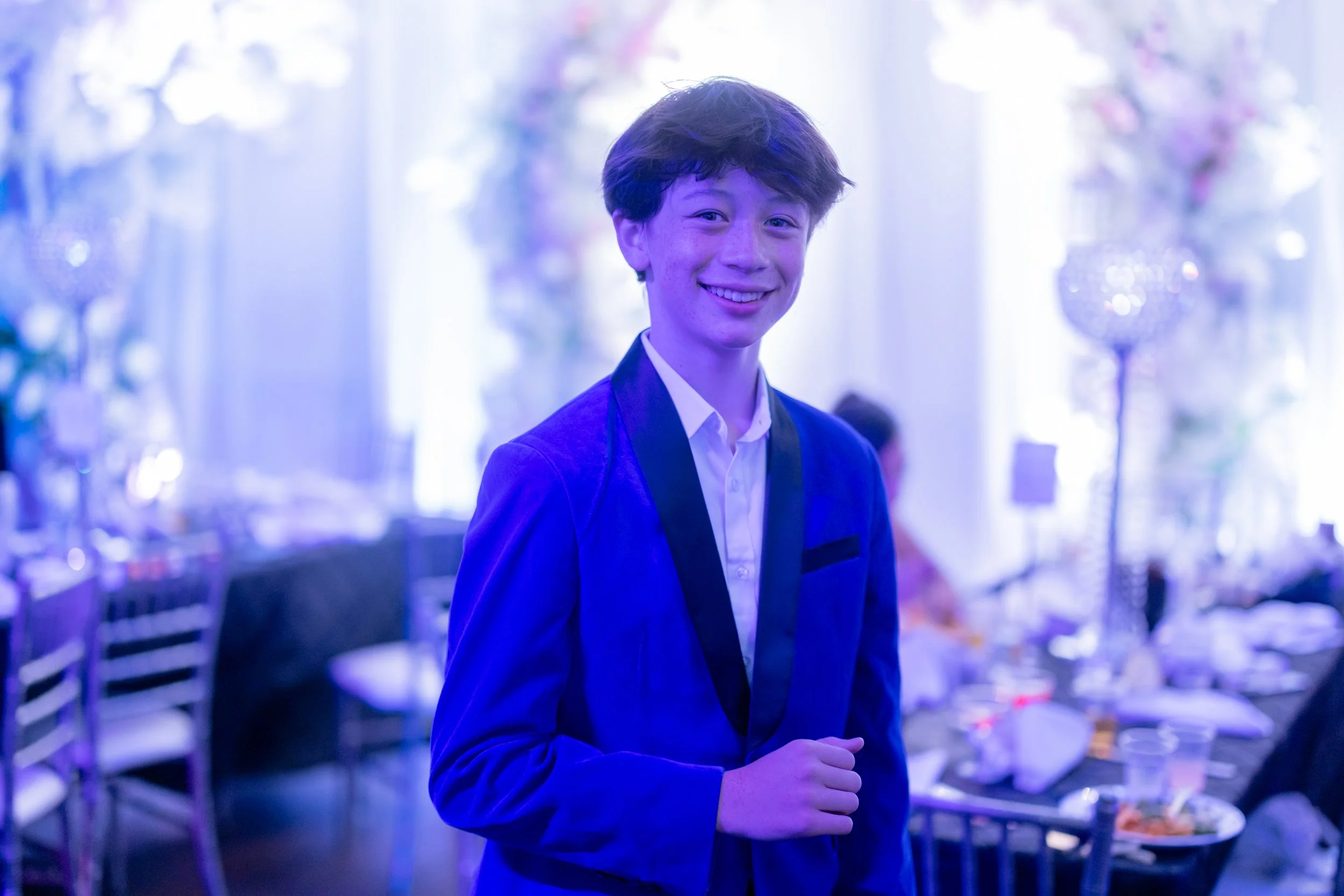 Students dance and celebrate at prom