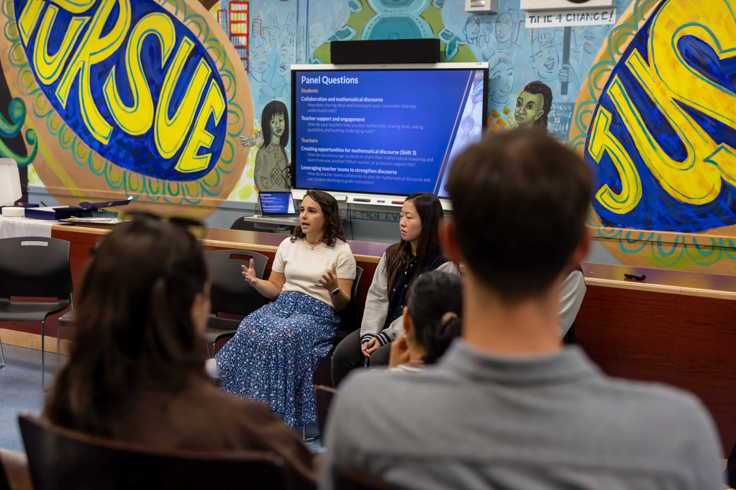 MS 50 students and staff for NYC Solves Math Week
