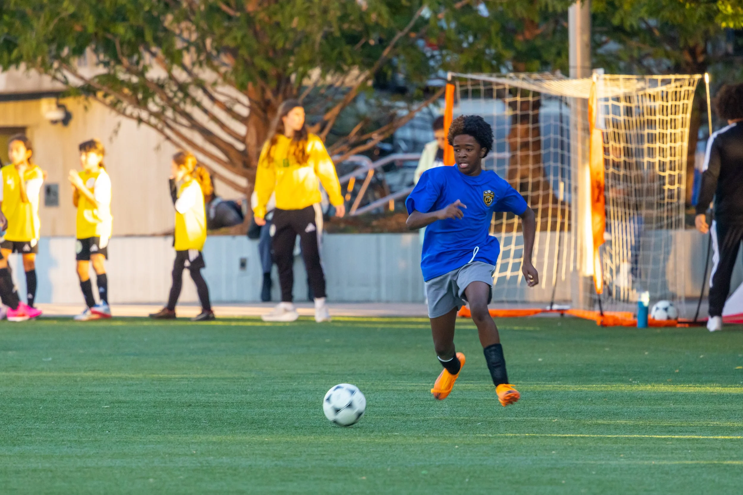Boys soccer team plays in the fall
