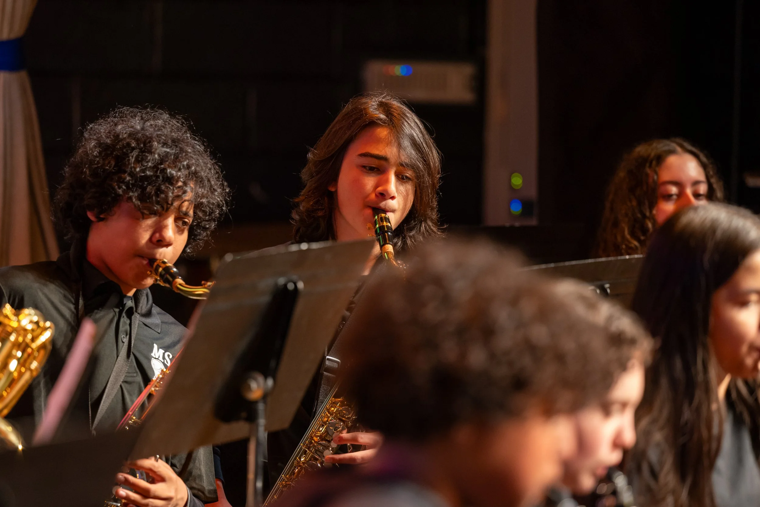 MS 50 Bands perform