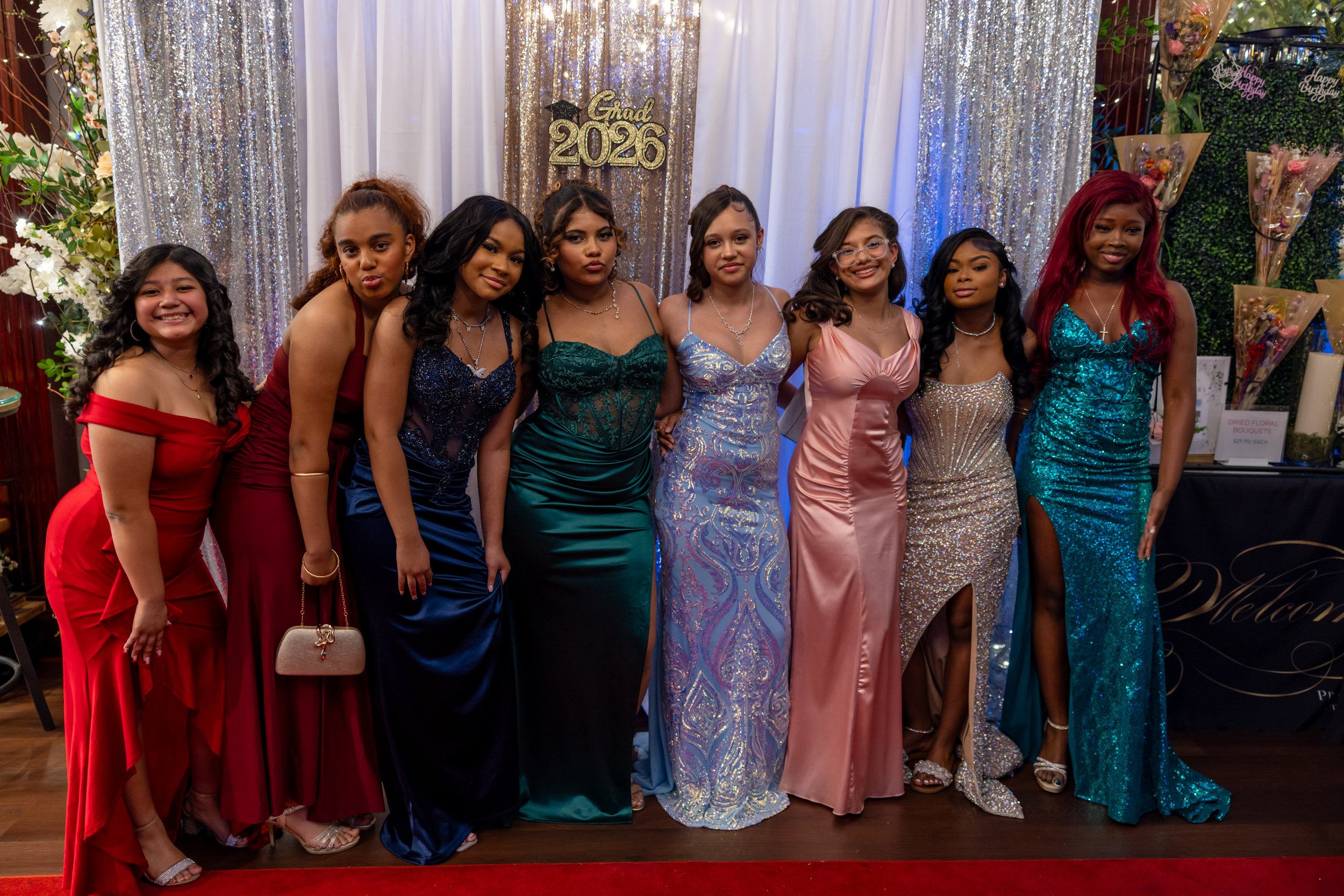 Students dance and celebrate at prom