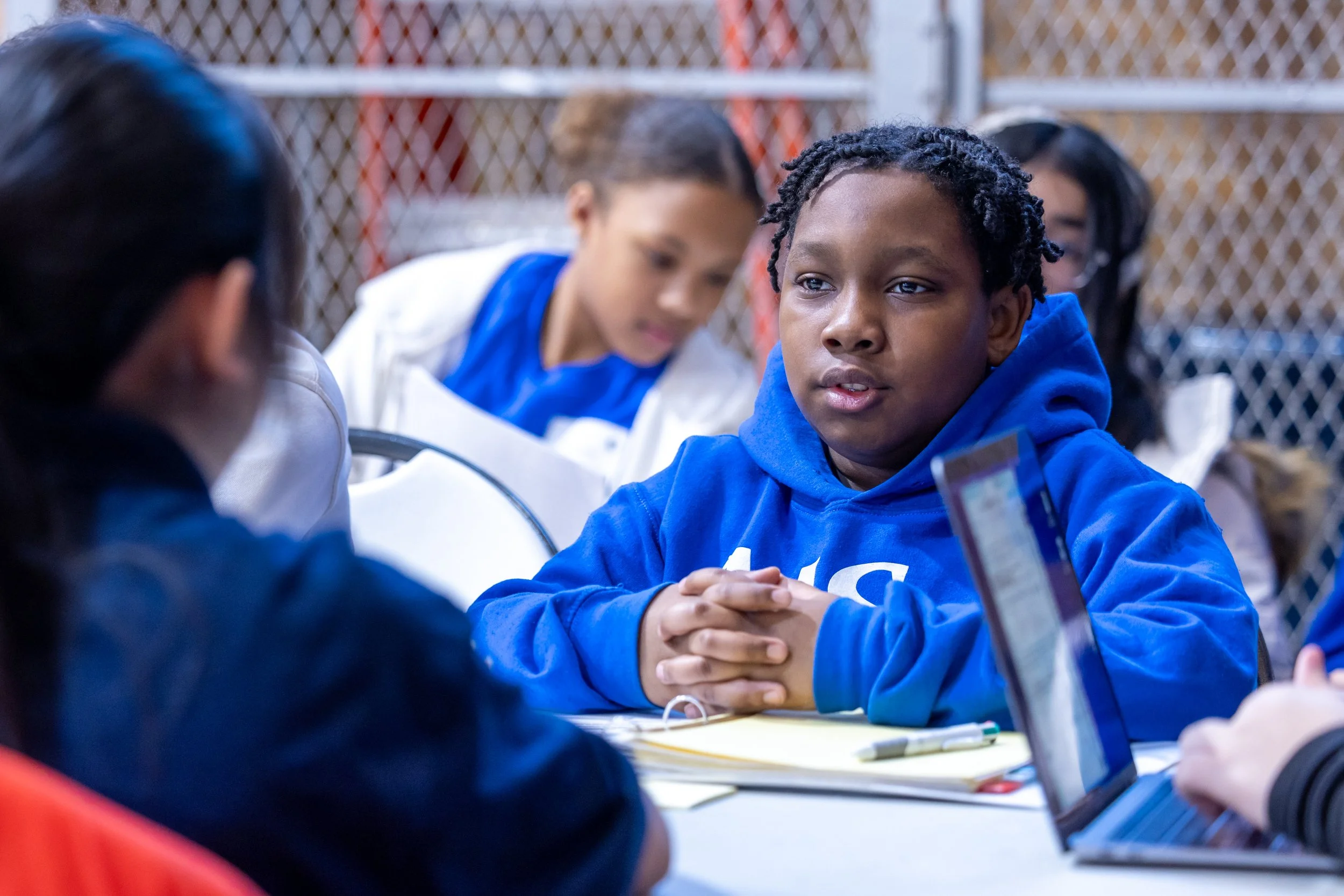 MS 50 students debating