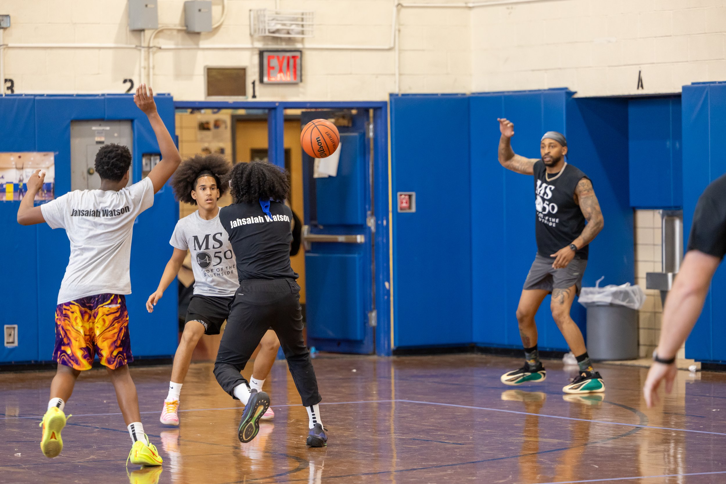 student versus staff basketball game
