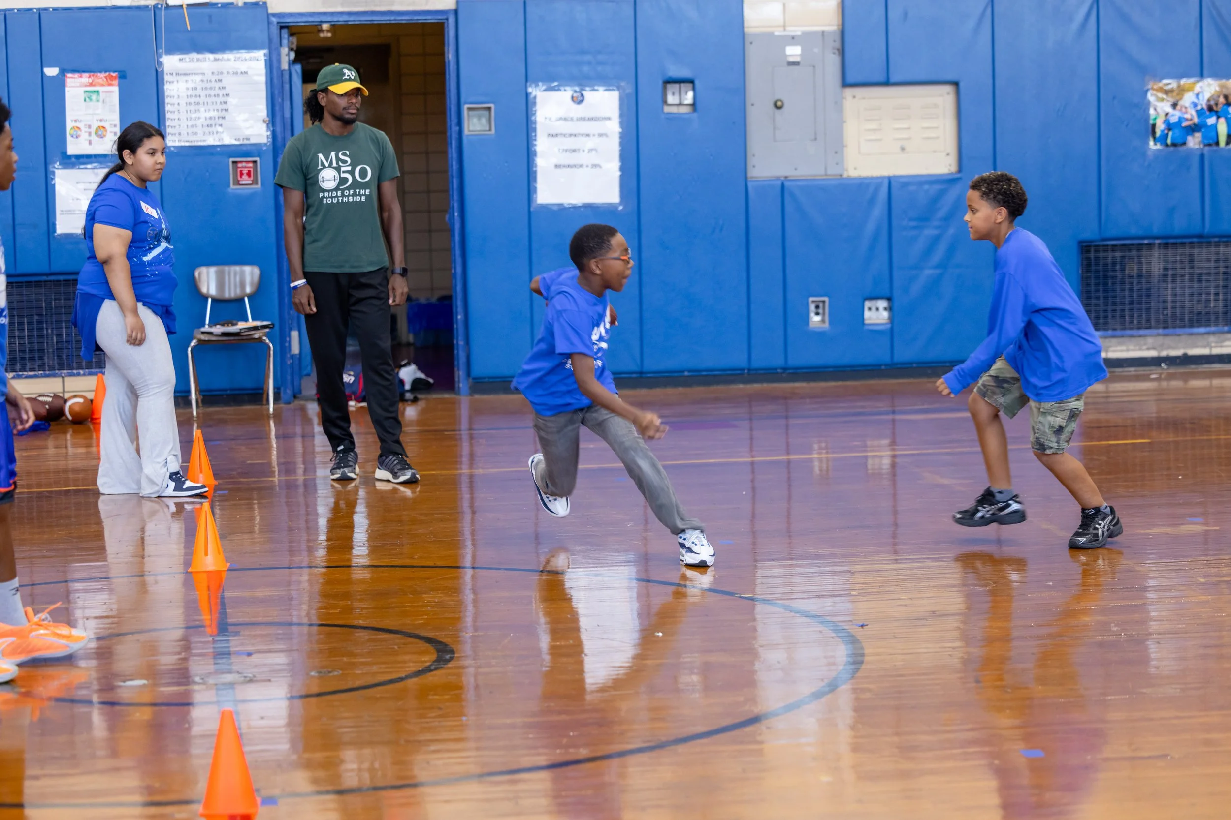 Middle school flag football tryouts