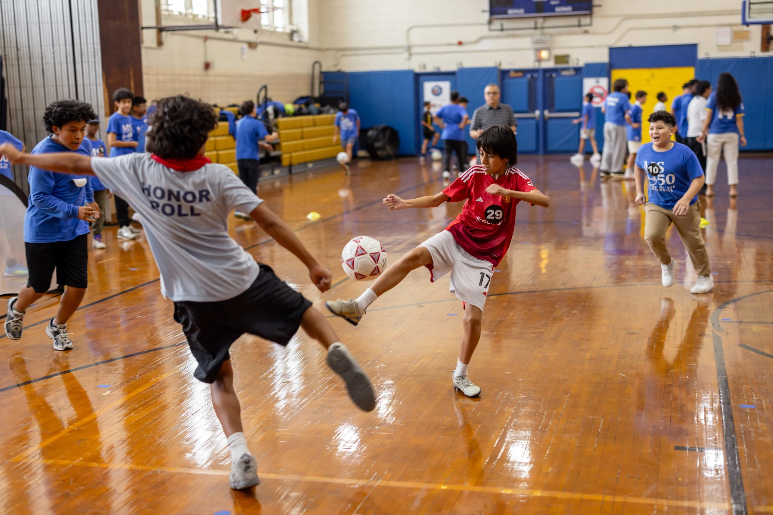 Middle school soccer tryouts