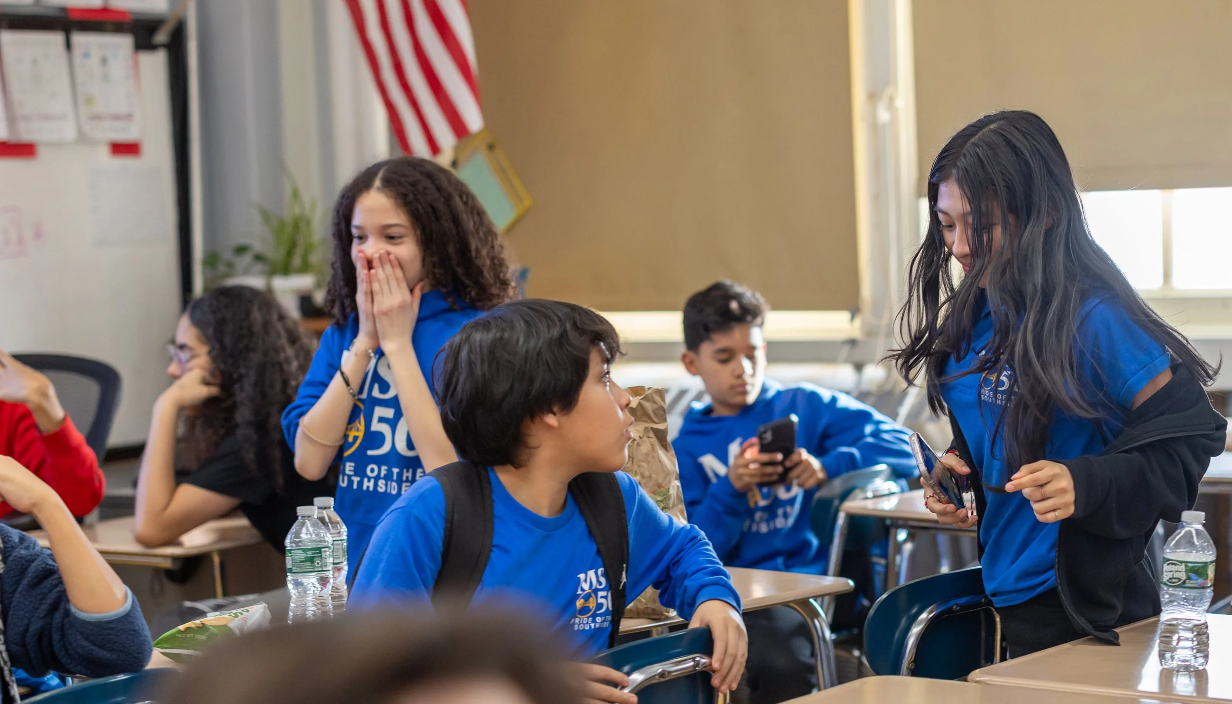 Debaters celebrate their wins