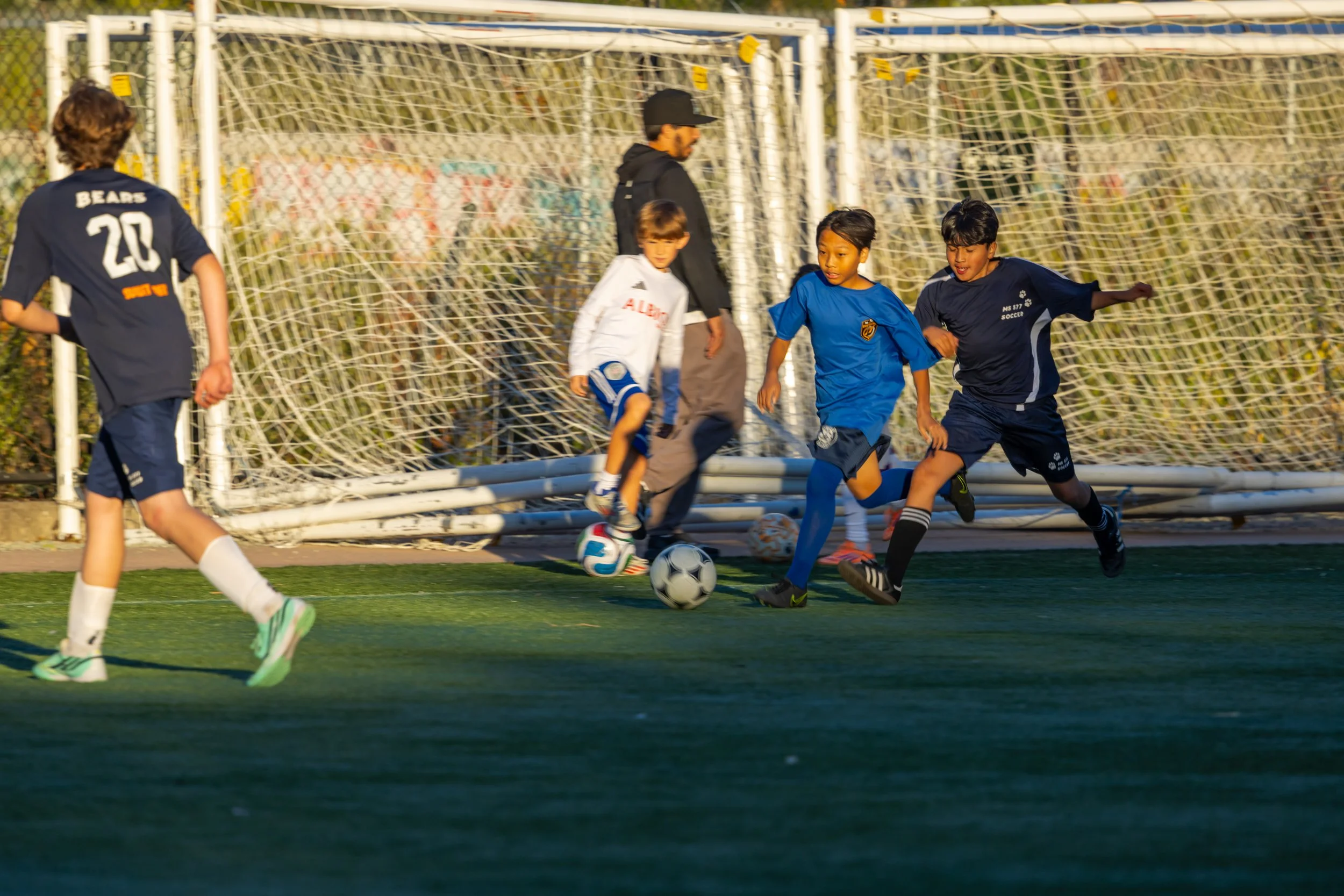 Boys soccer team plays in the fall