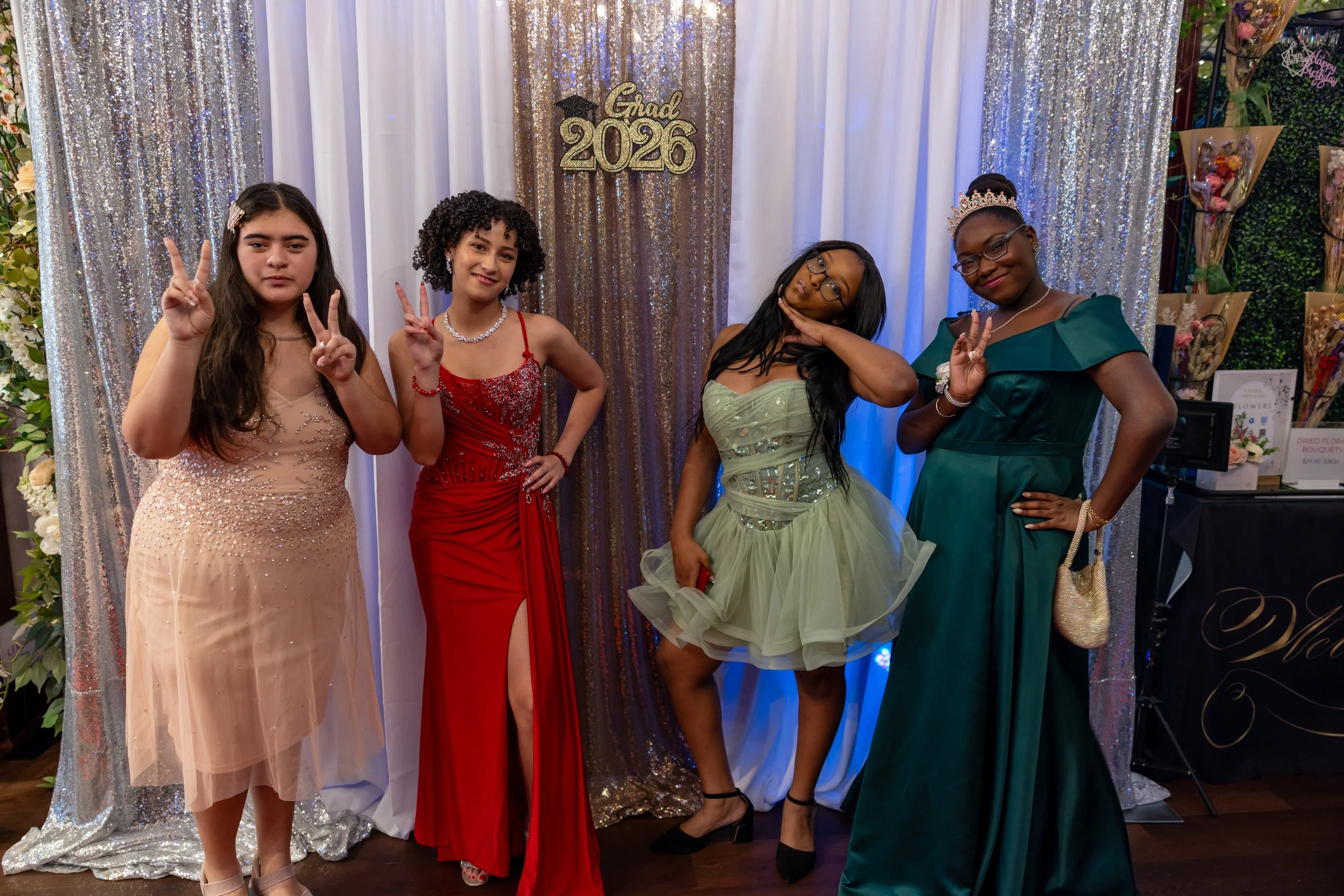 Students dance and celebrate at prom
