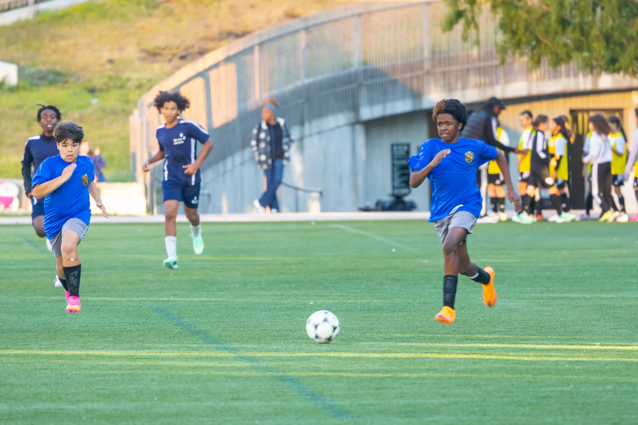 Boys soccer team plays in the fall