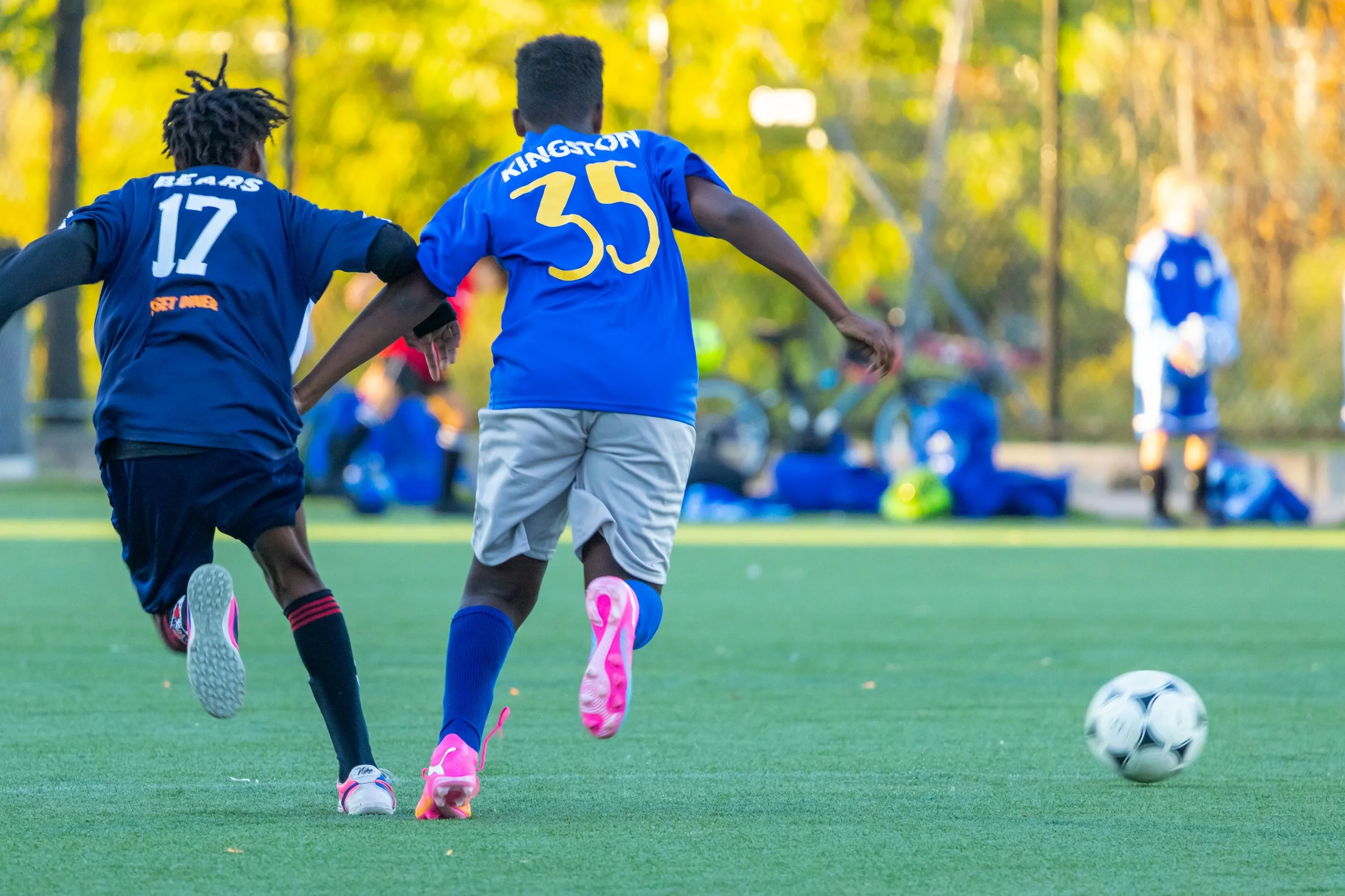 Boys soccer team plays in the fall