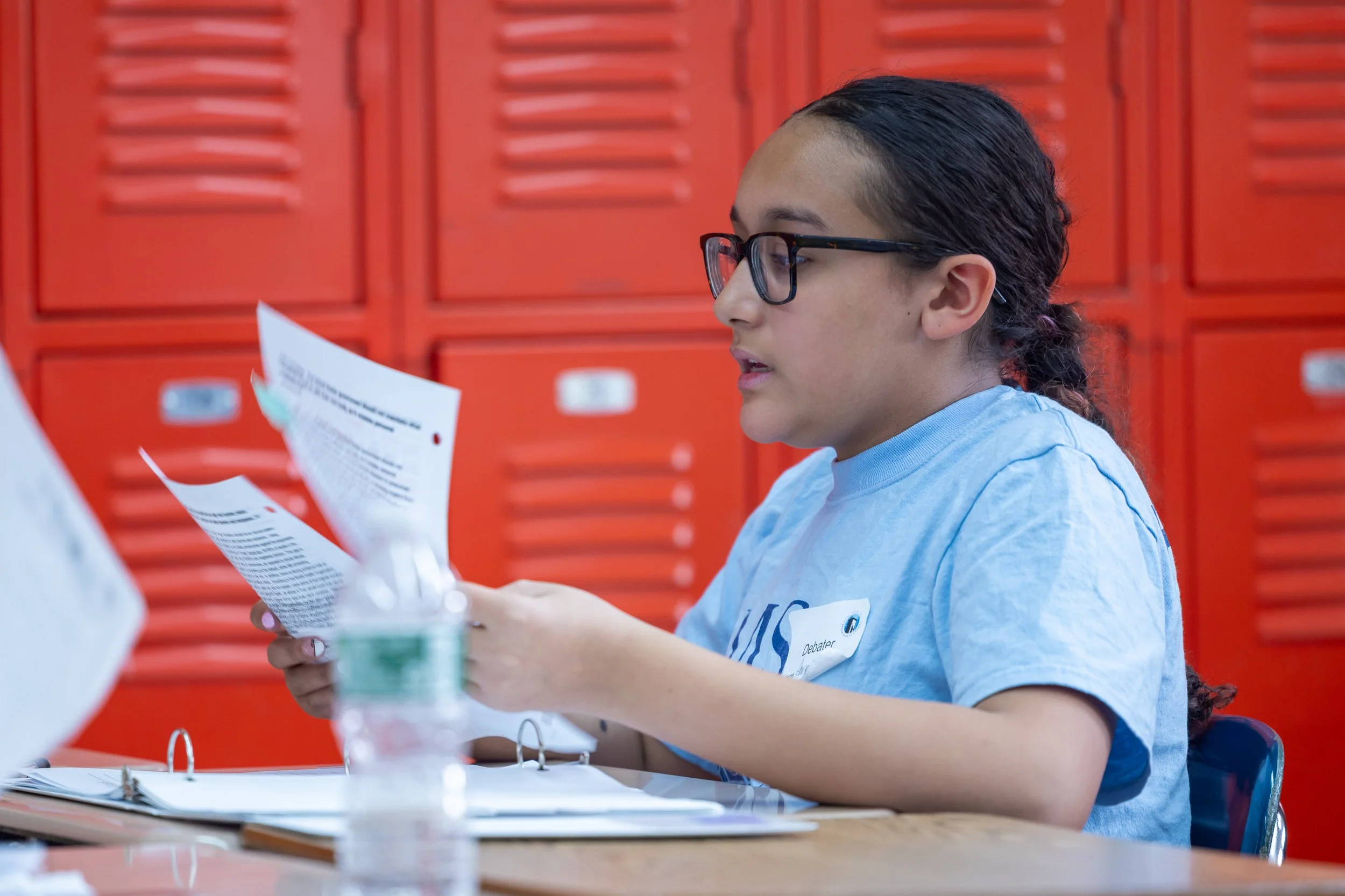 MS 50 debate team participates in a citywide tournament