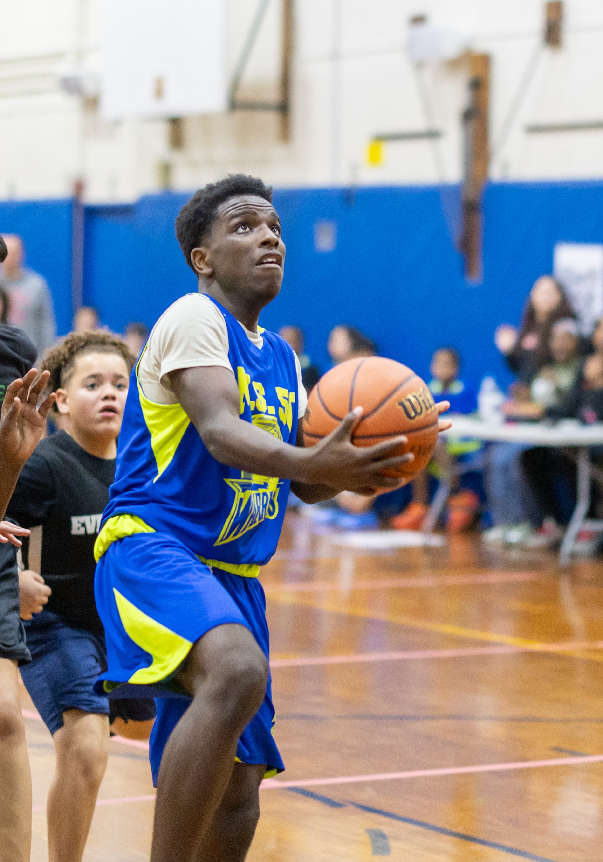 Boys JV Basketball players at MS 50