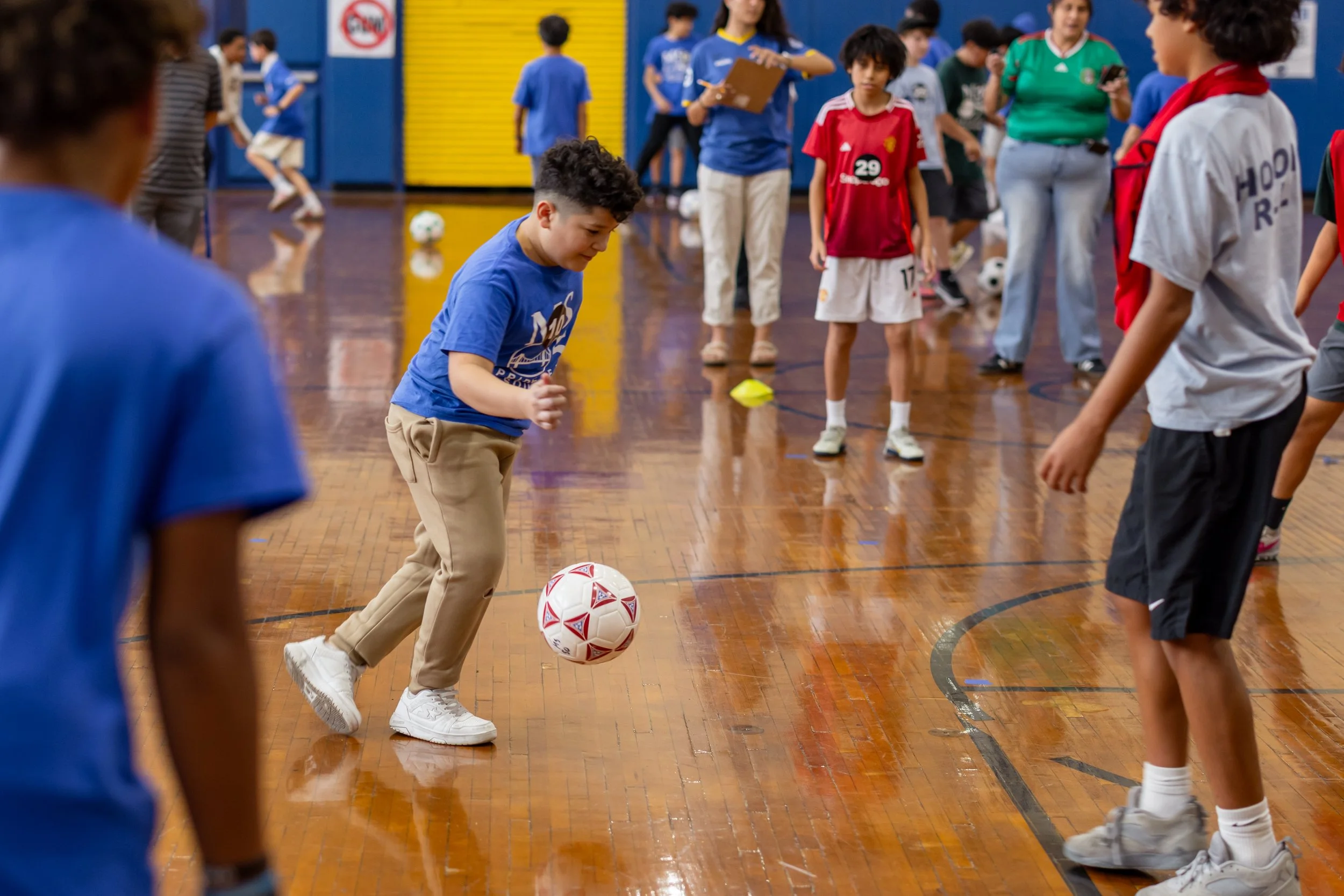 Middle school soccer tryouts