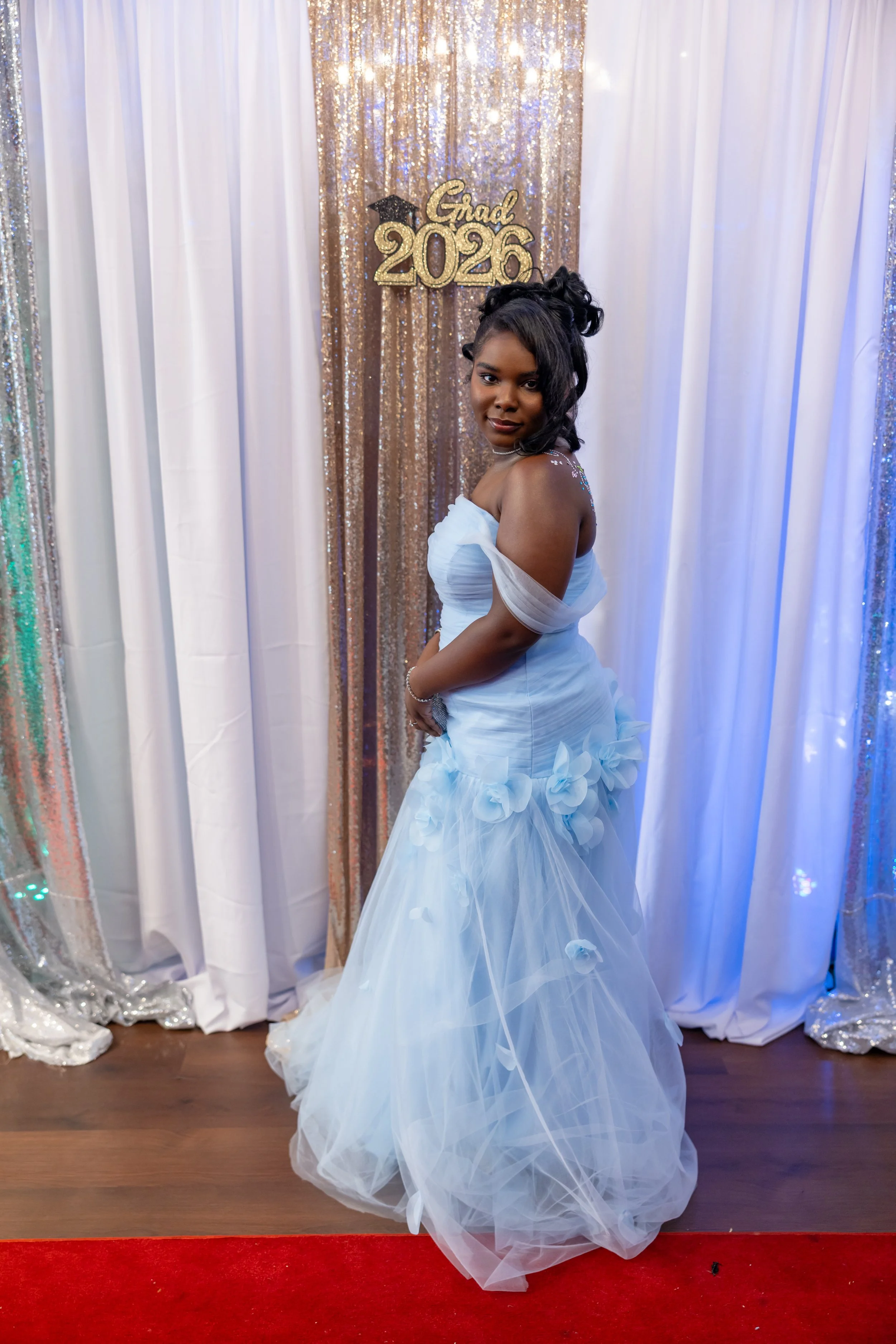 Students dance and celebrate at prom