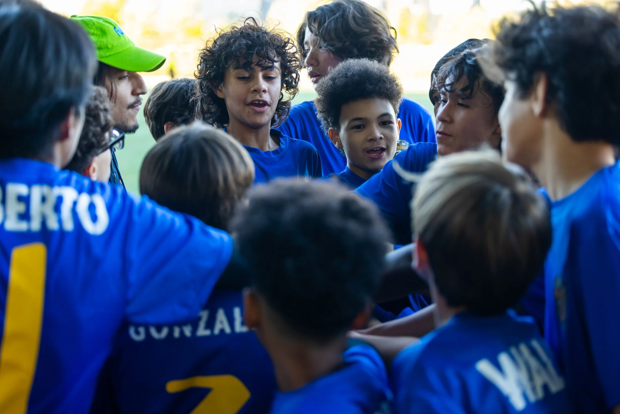 Boys soccer team plays in the fall