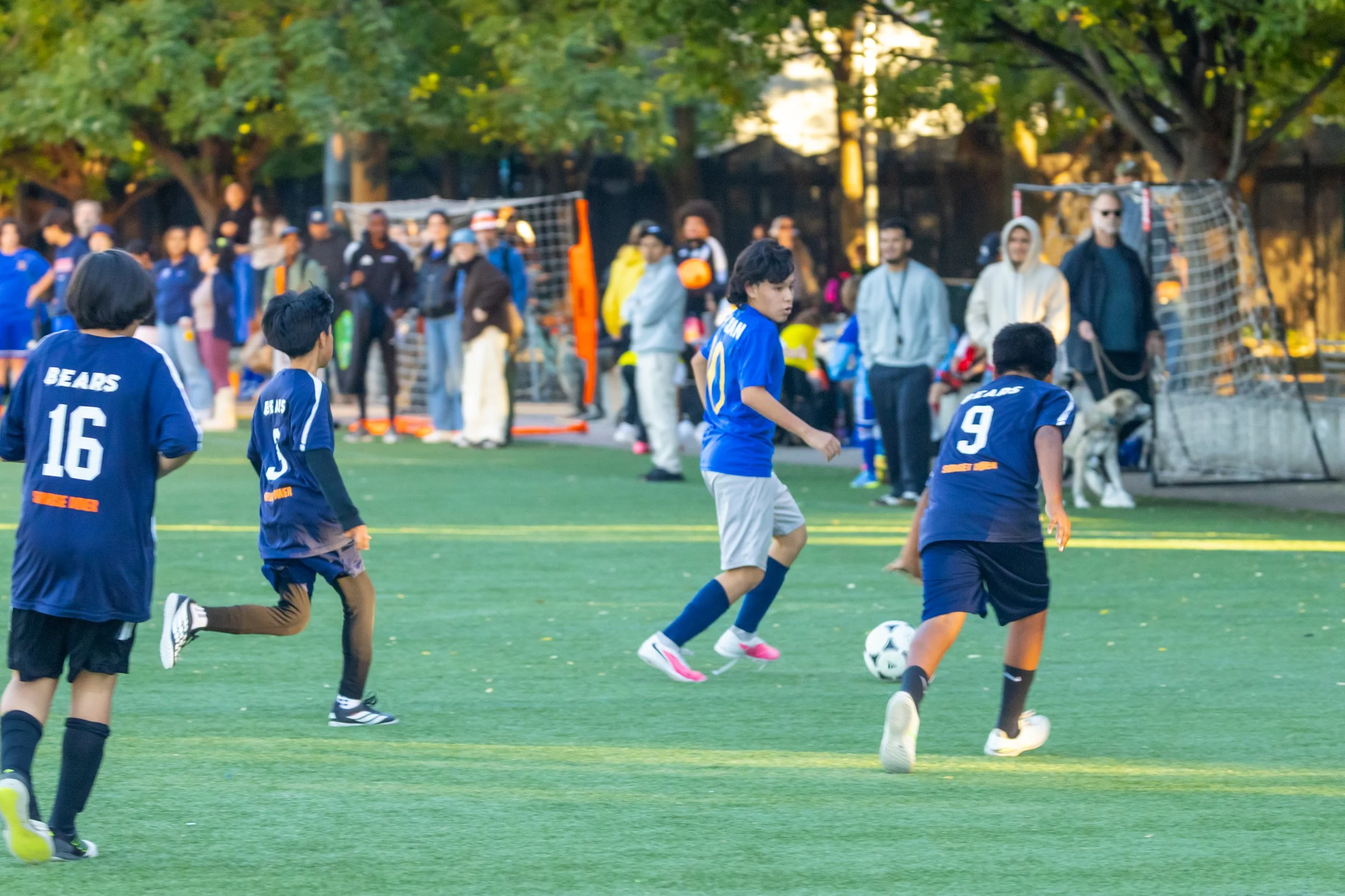 Boys soccer team plays in the fall