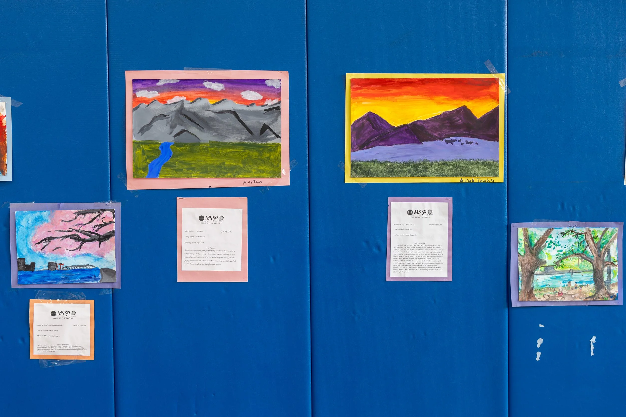 MS 50 student art gallery