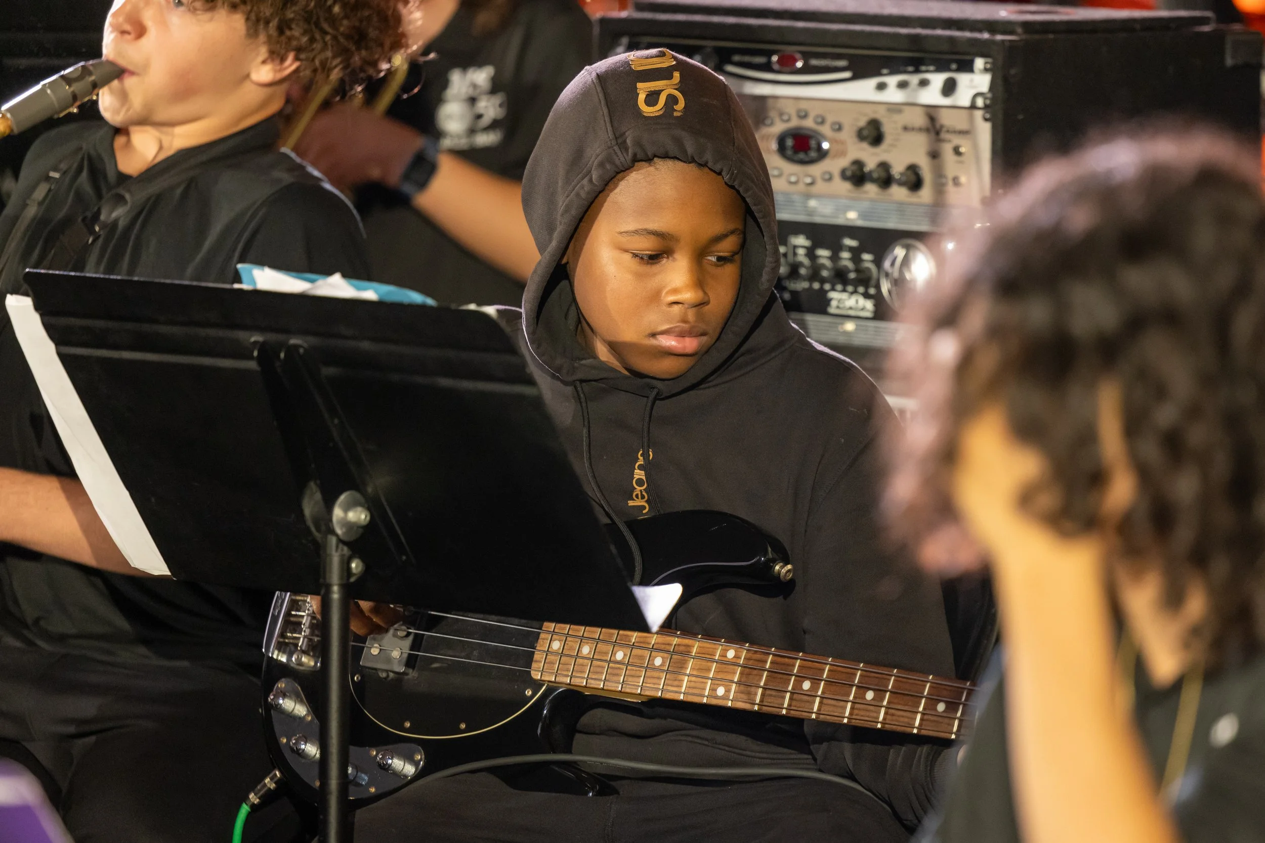 MS 50 Bands perform