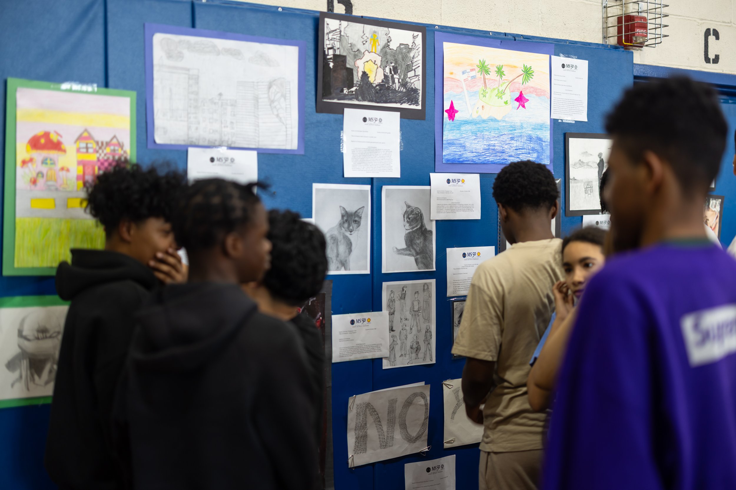 MS 50 student art gallery