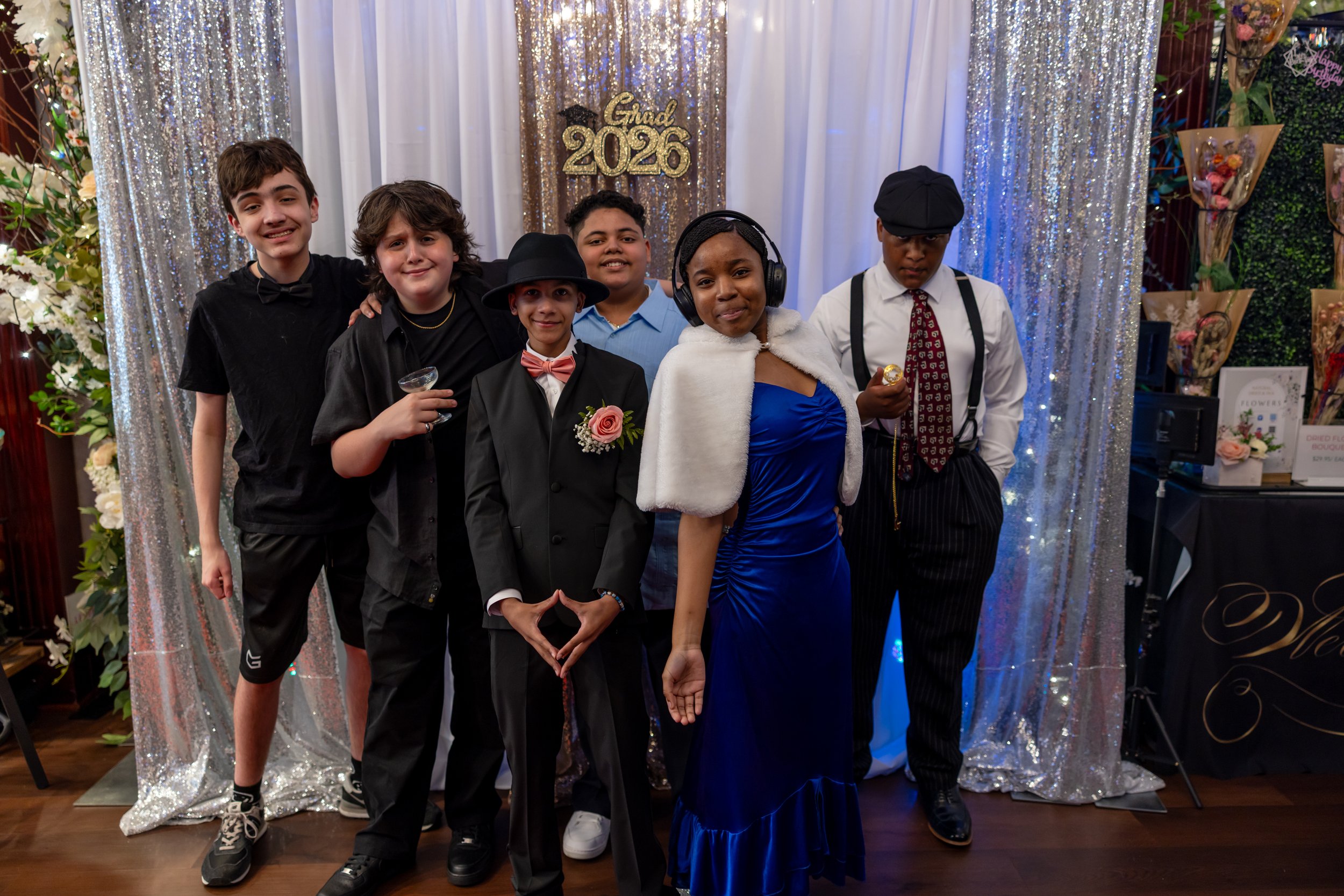 Students dance and celebrate at prom