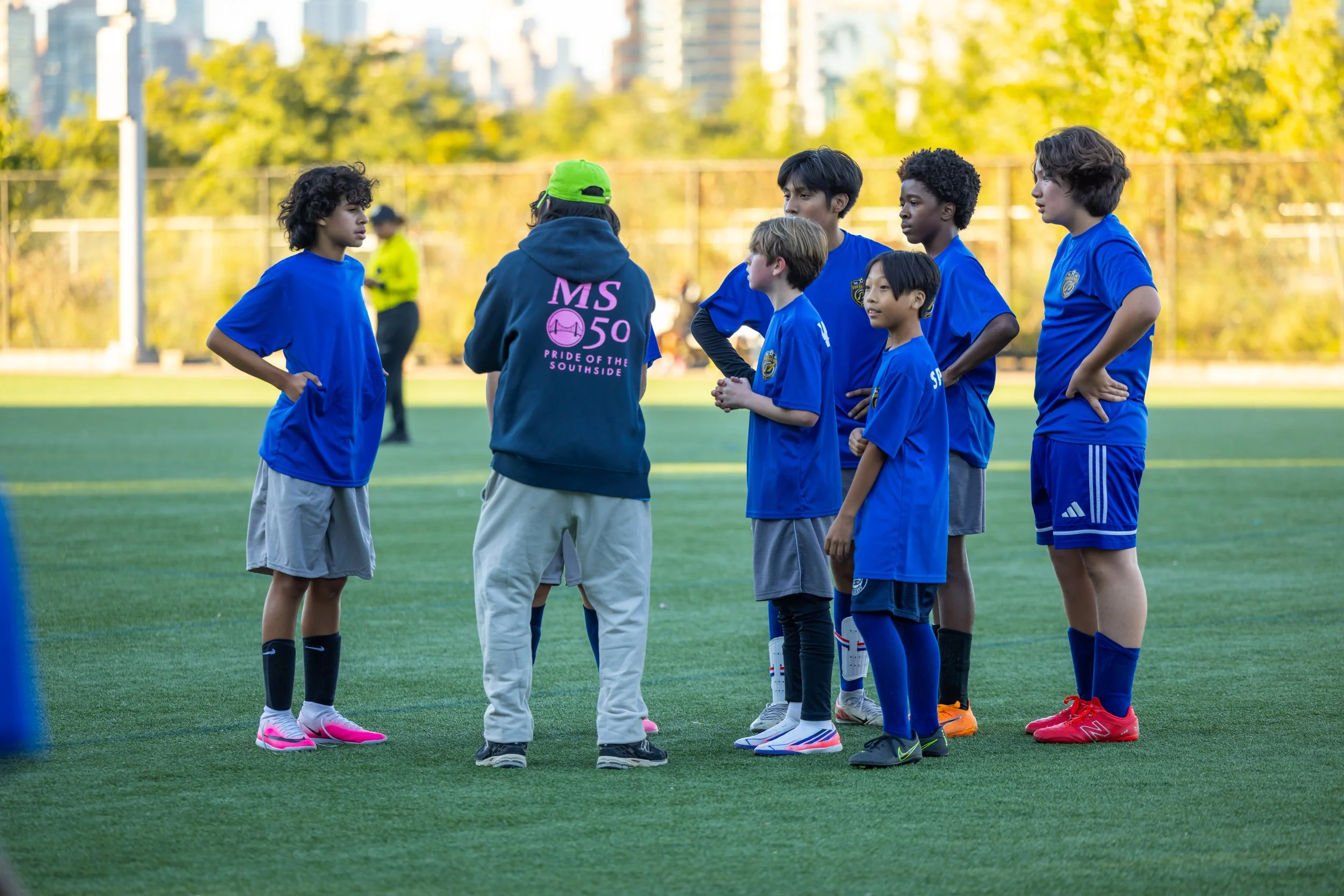 Boys soccer team plays in the fall