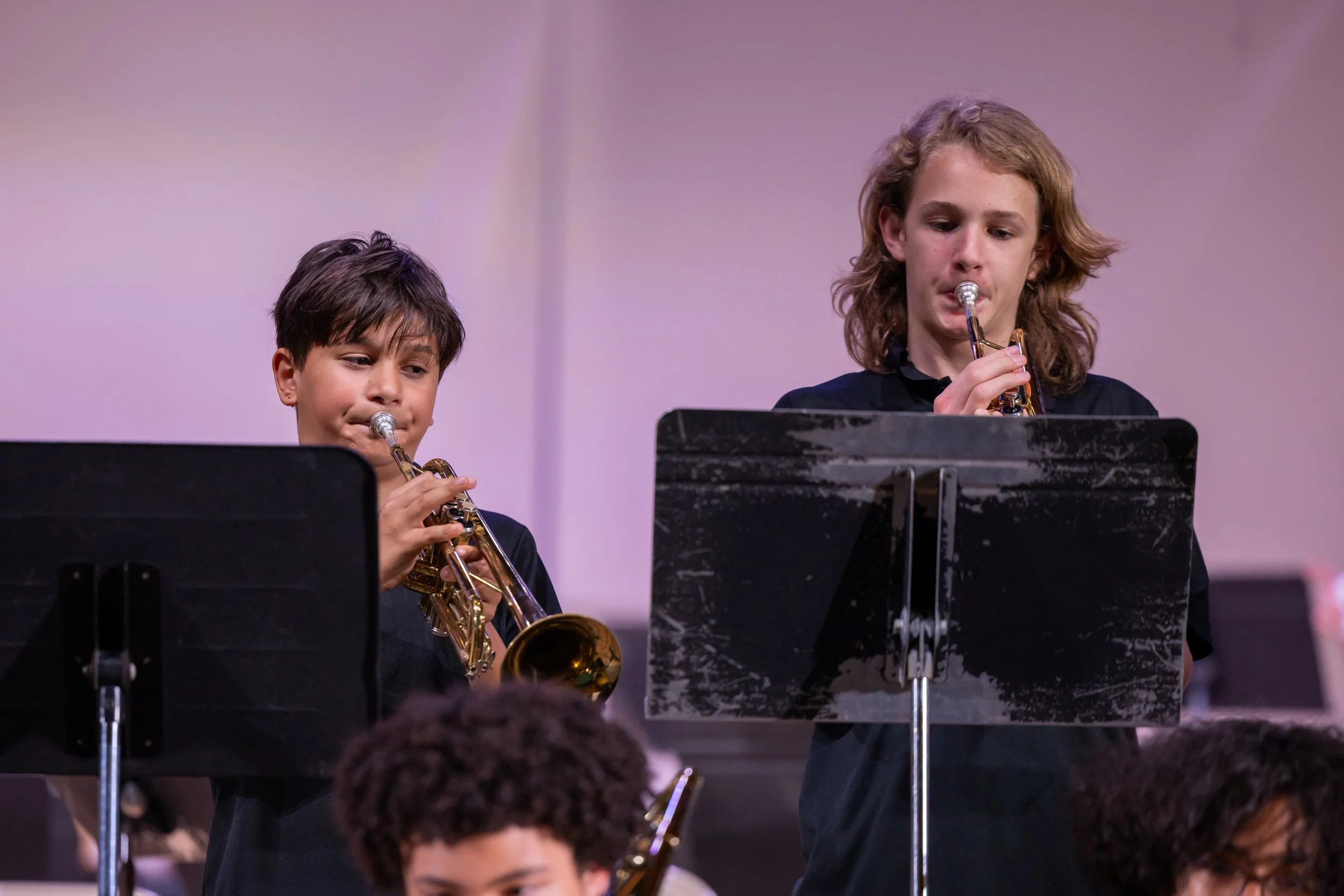 MS 50 Bands perform