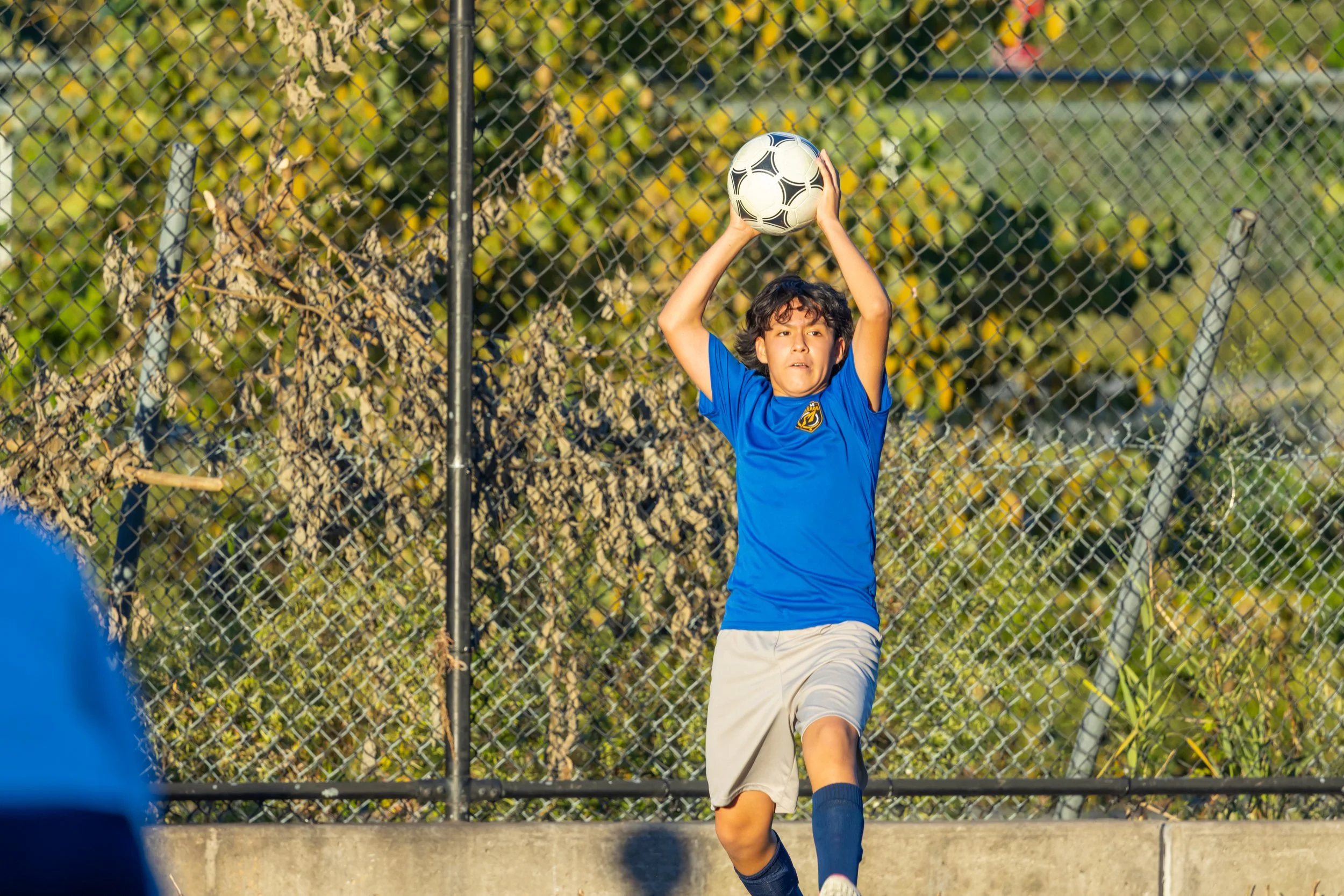 Boys soccer team plays in the fall