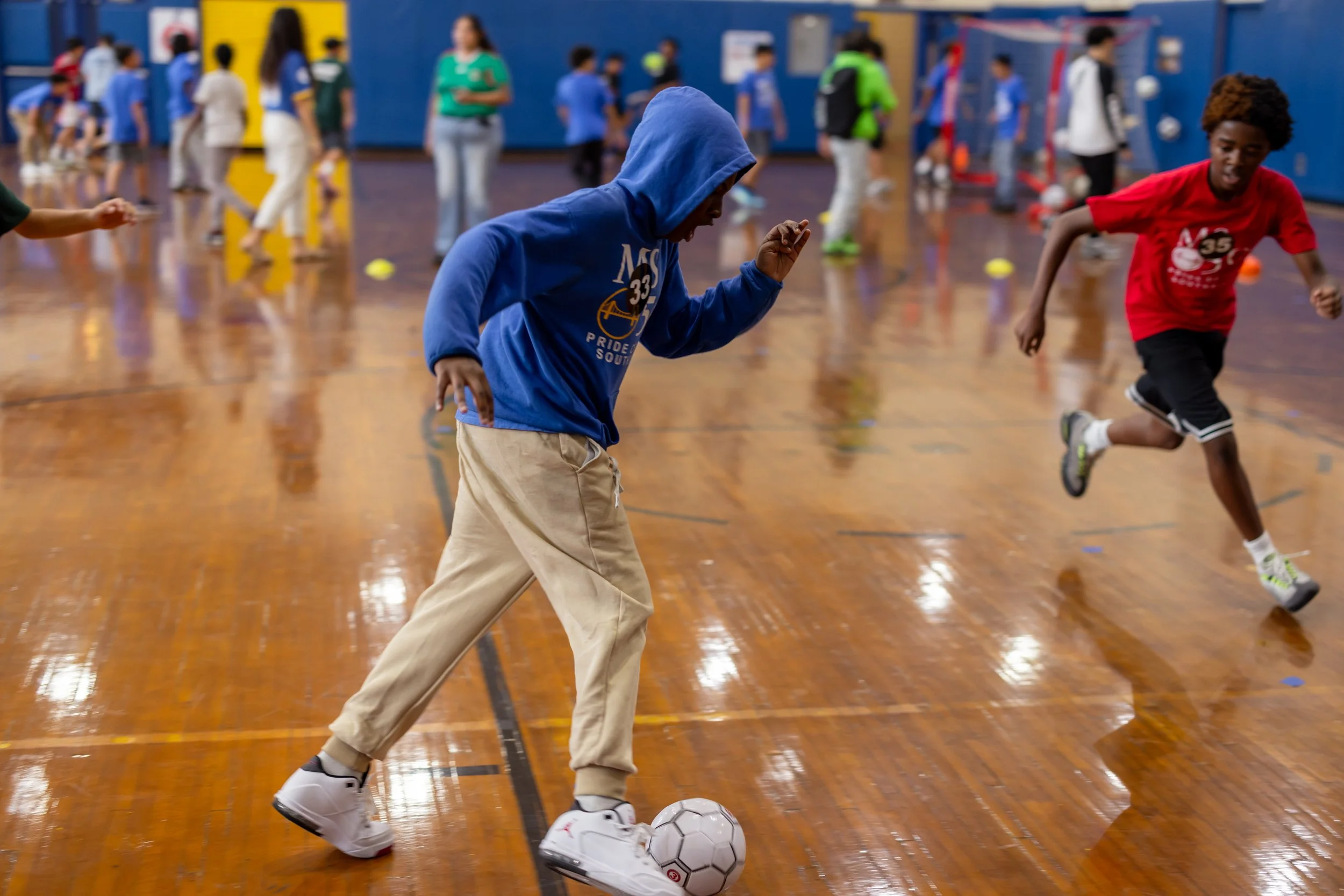 Middle school soccer tryouts